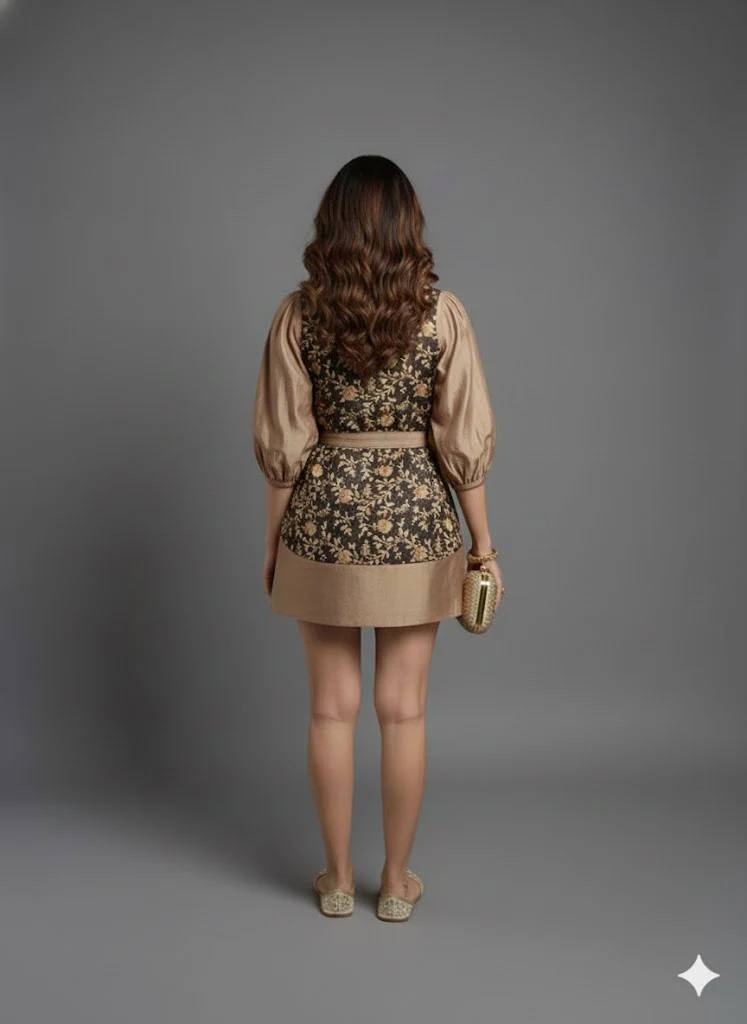 Mocha Bronze Embroidered Set - Image 2