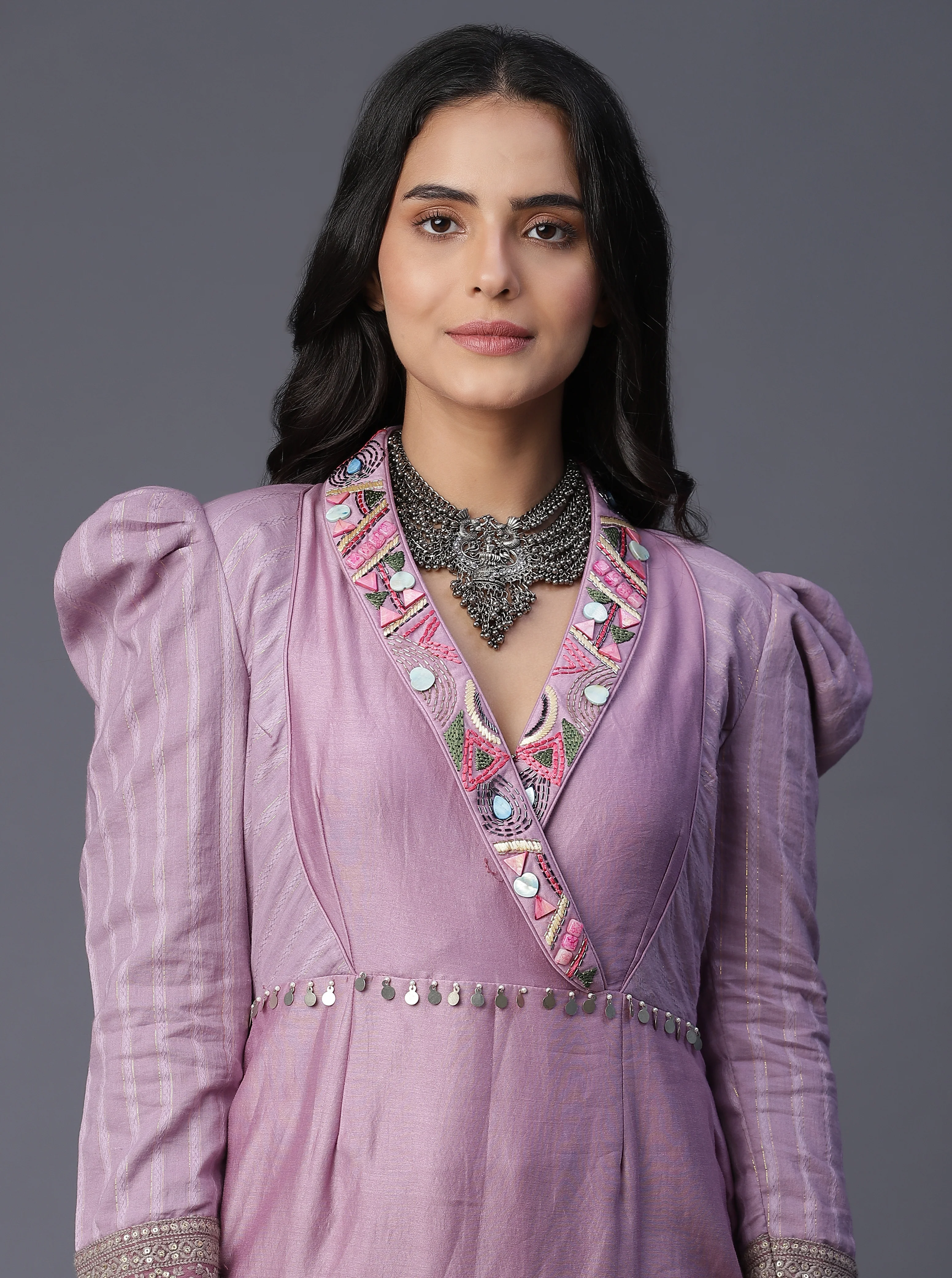 Butterfly handpainted suit set - Image 4