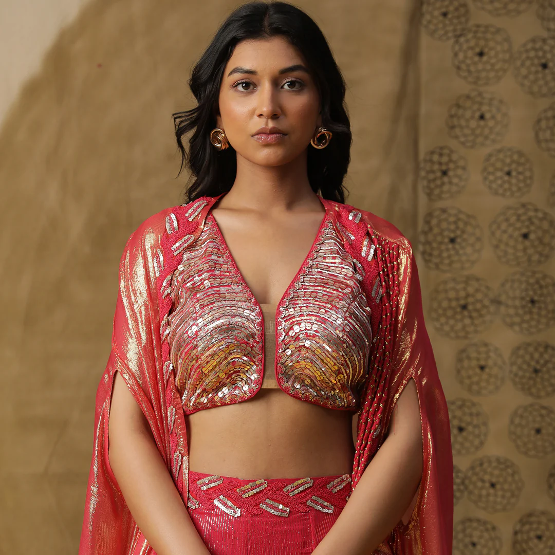 Coral palazzo set - Image 3