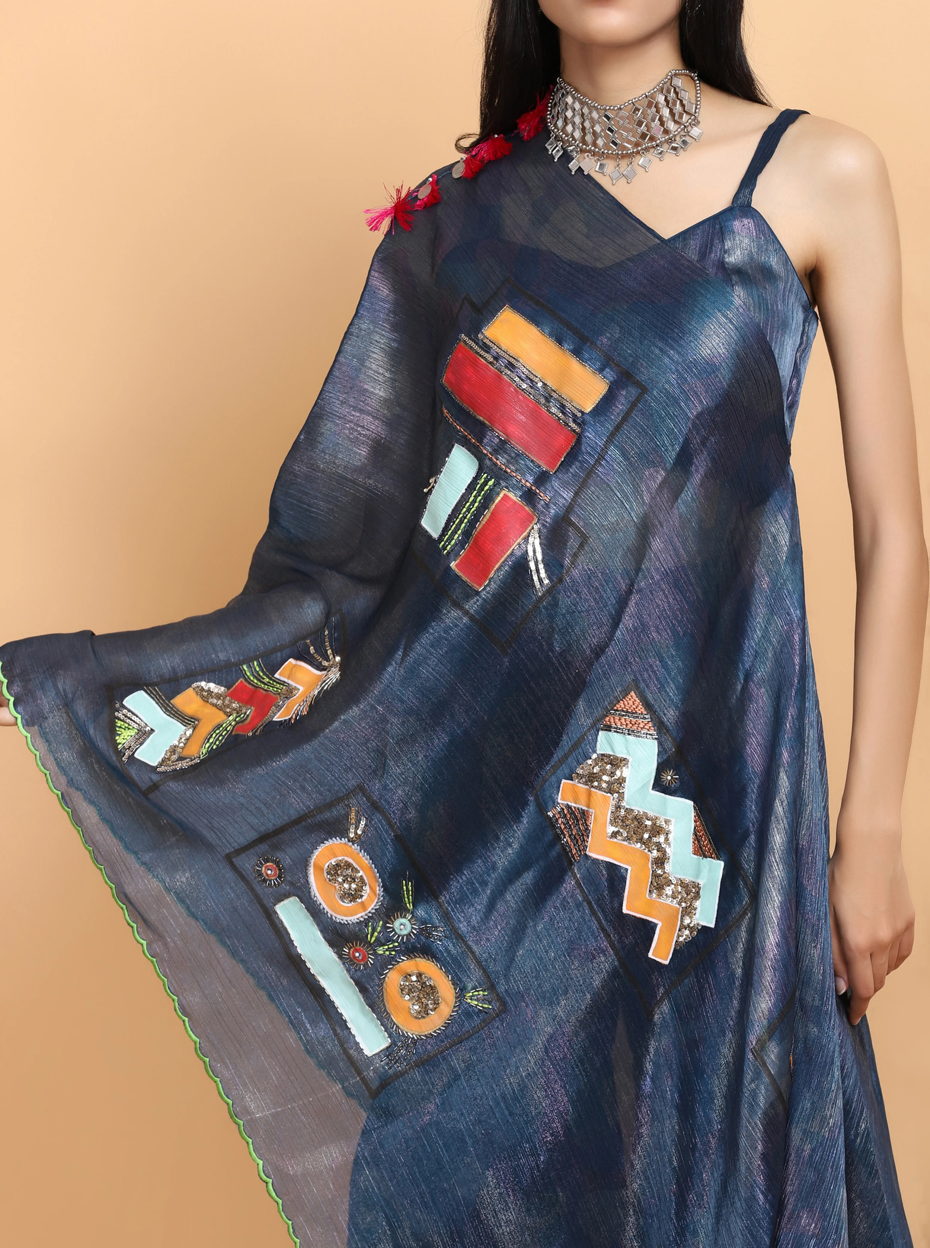 Electric blue handpainted info set - Image 5