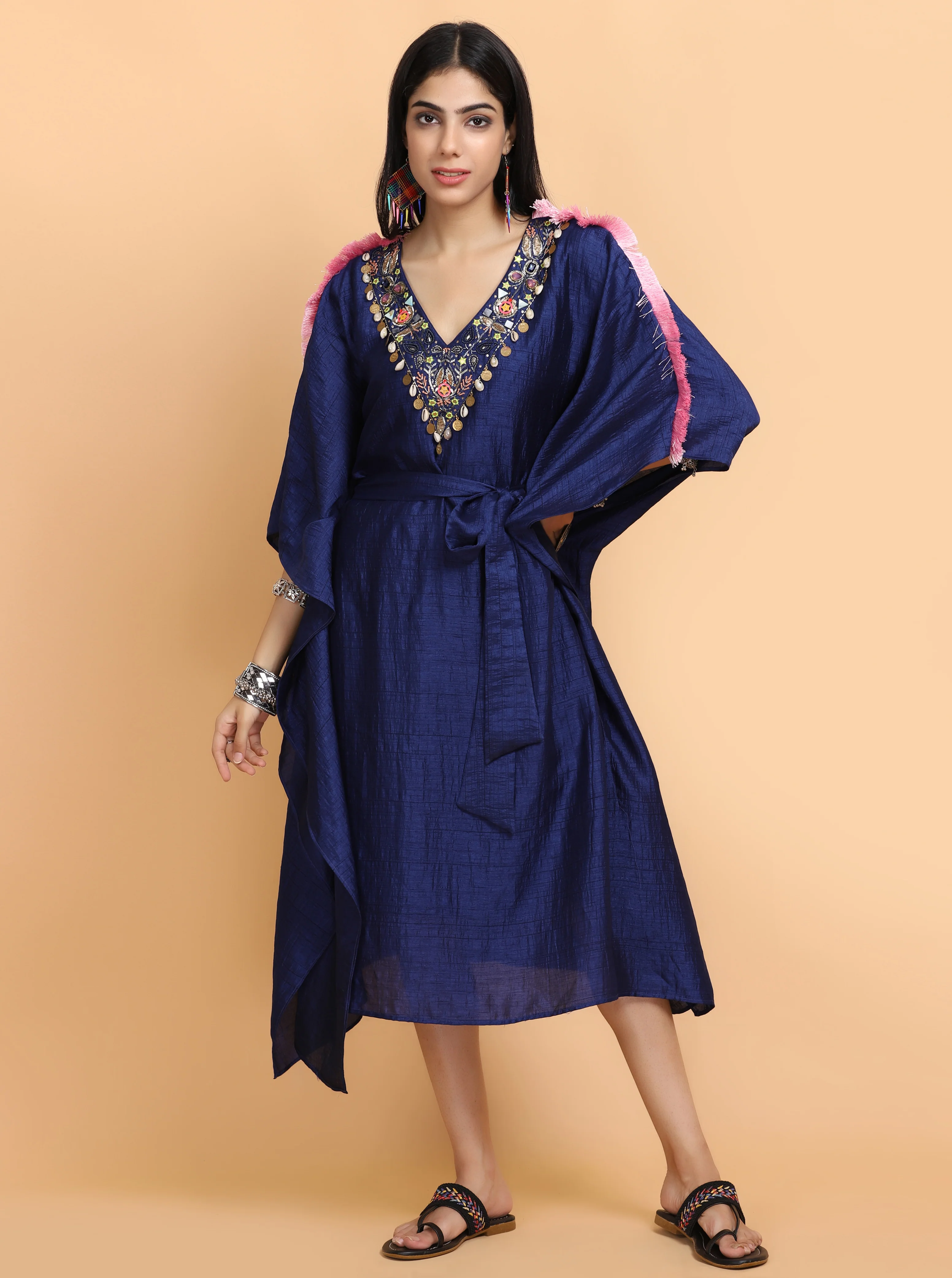 Electric Blue Kaftan Set