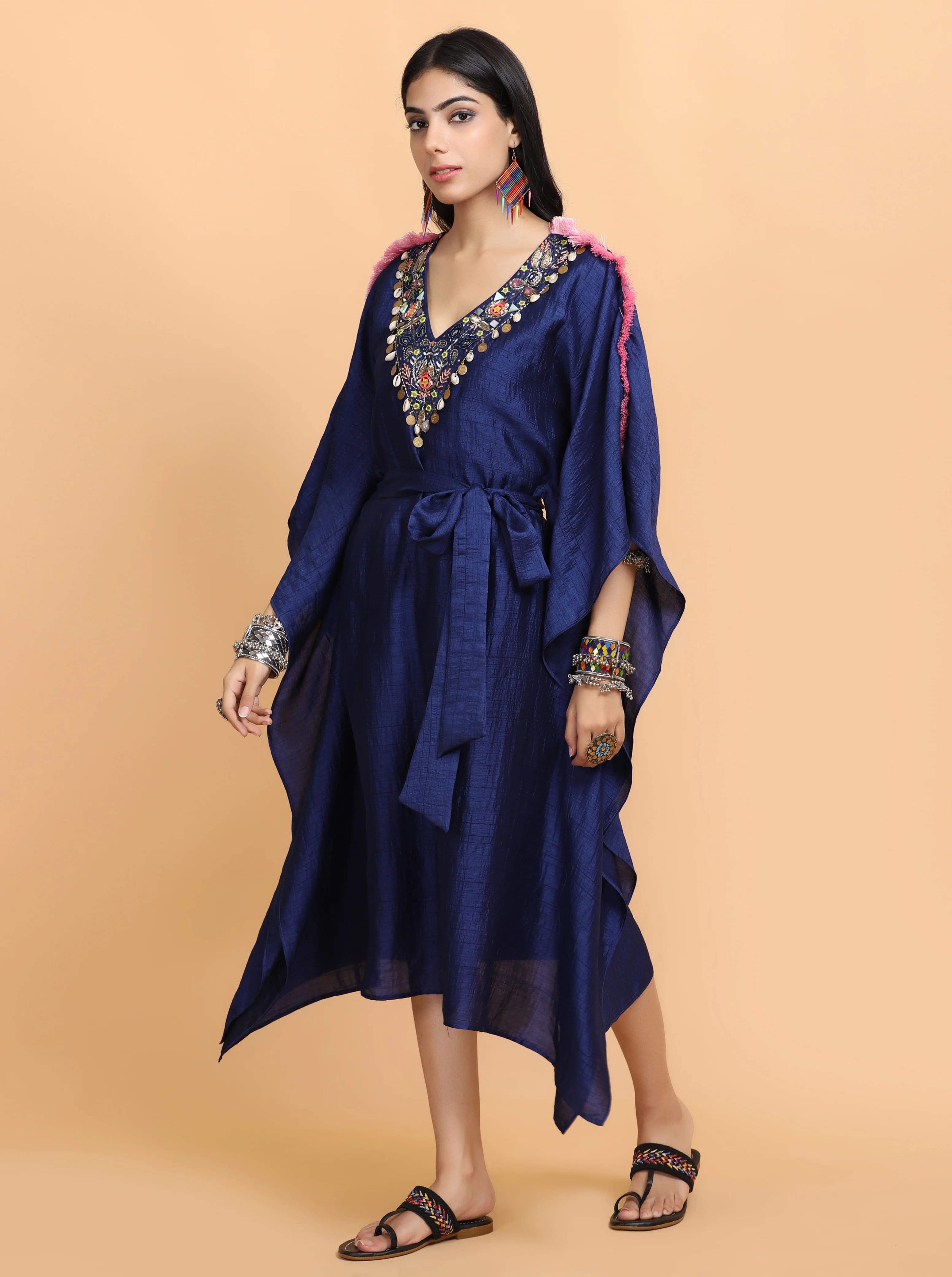 Electric Blue Kaftan Set - Image 2
