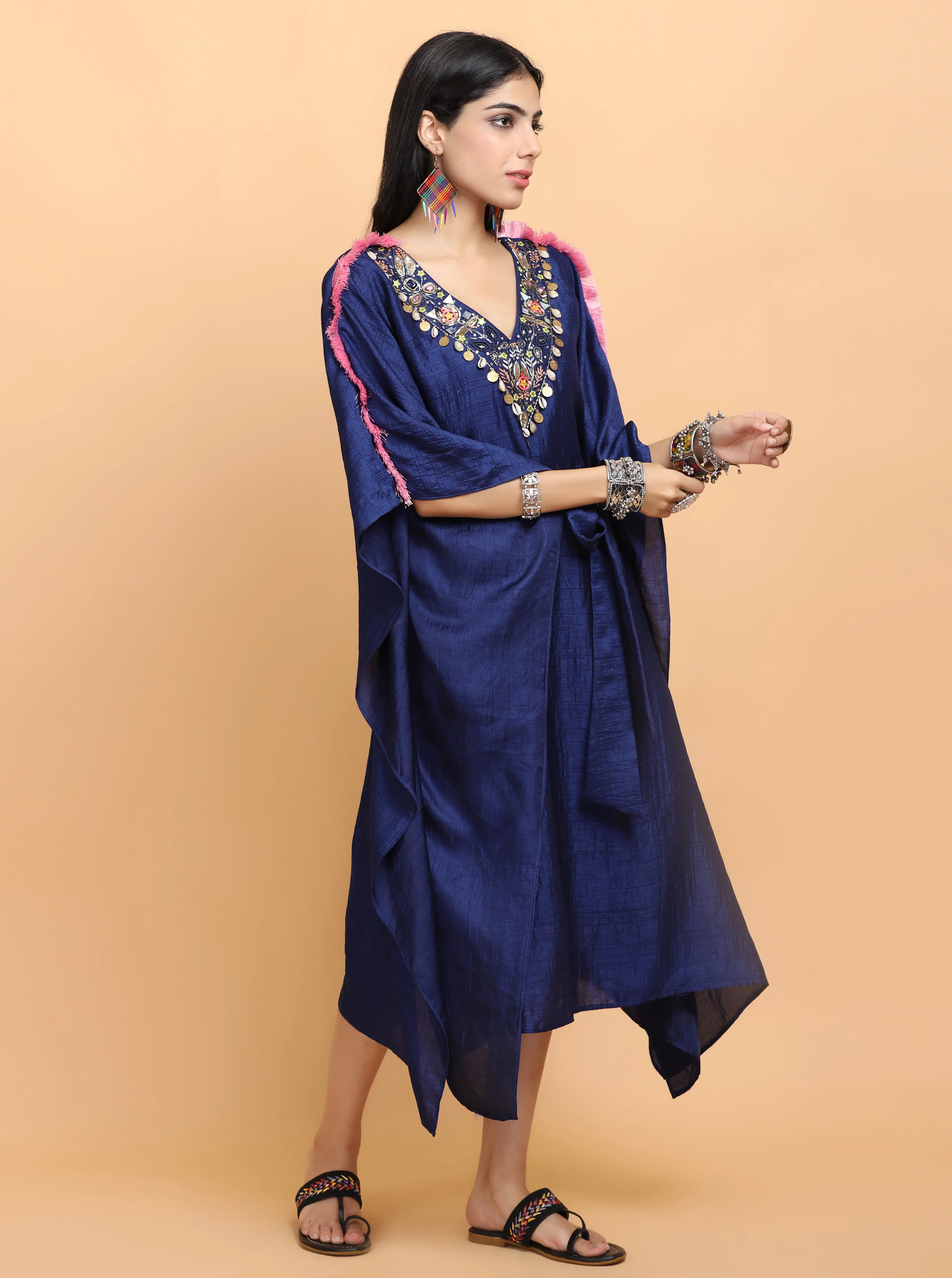 Electric Blue Kaftan Set - Image 3