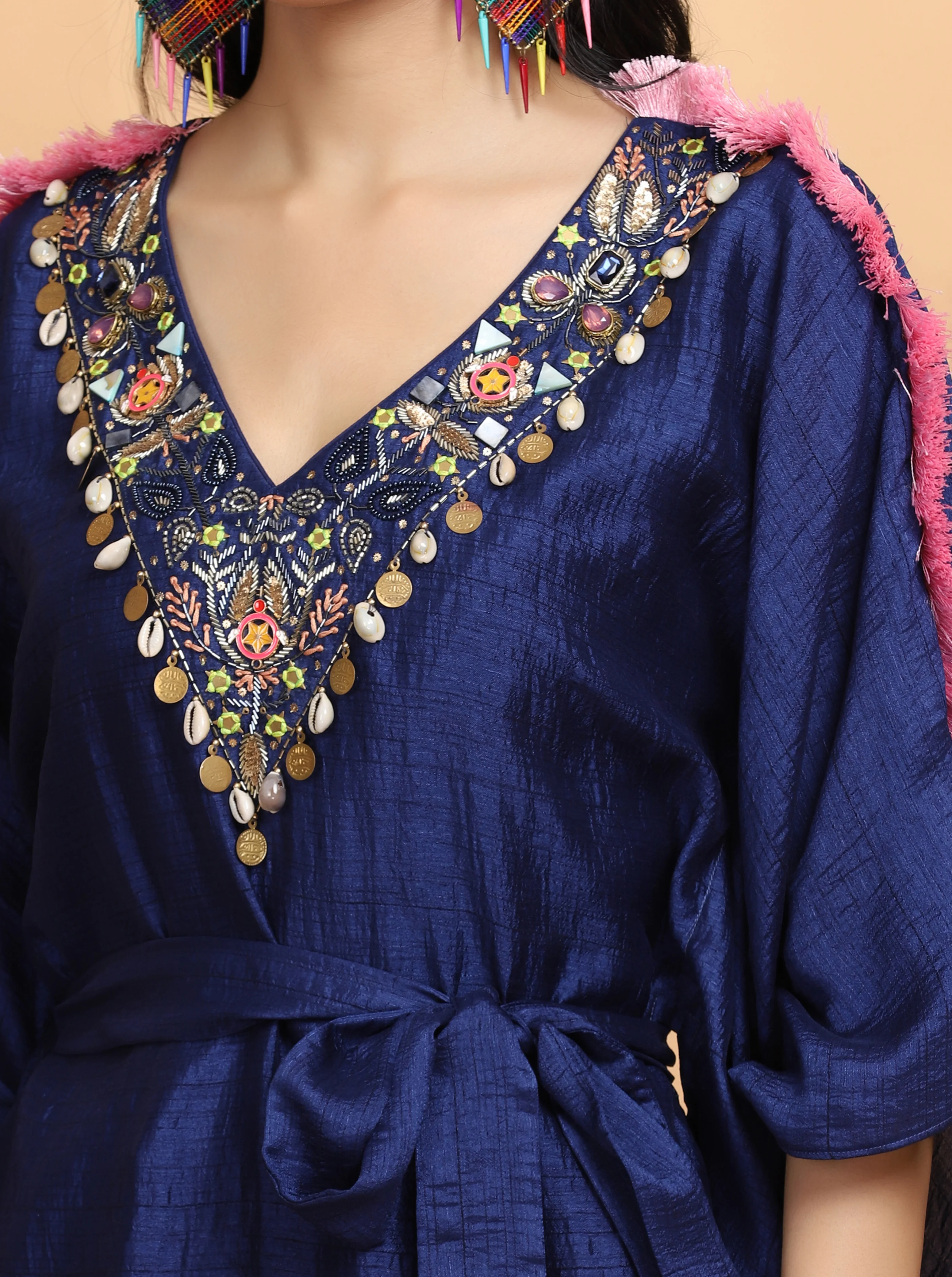 Electric Blue Kaftan Set - Image 4