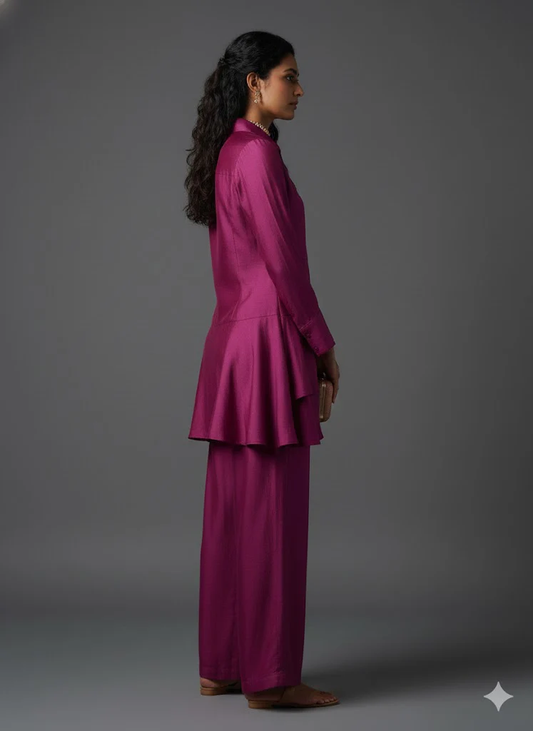 Festi fuchsia handpainted shirt - Image 2