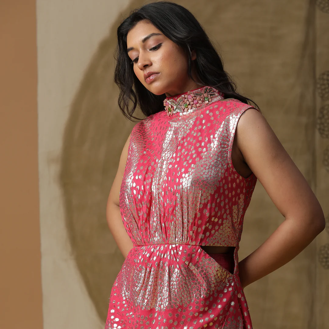 Fuchsia pink plazoo set - Image 3