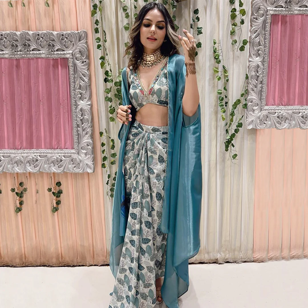 Gauri in turquoise blue cheap thrills set
