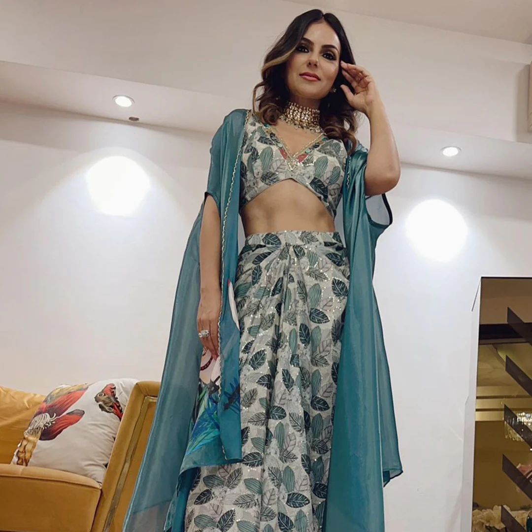 Gauri in turquoise blue cheap thrills set - Image 4