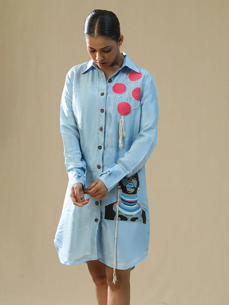 GLACIER LAKE HANDPAINTED SHIRT - Image 3