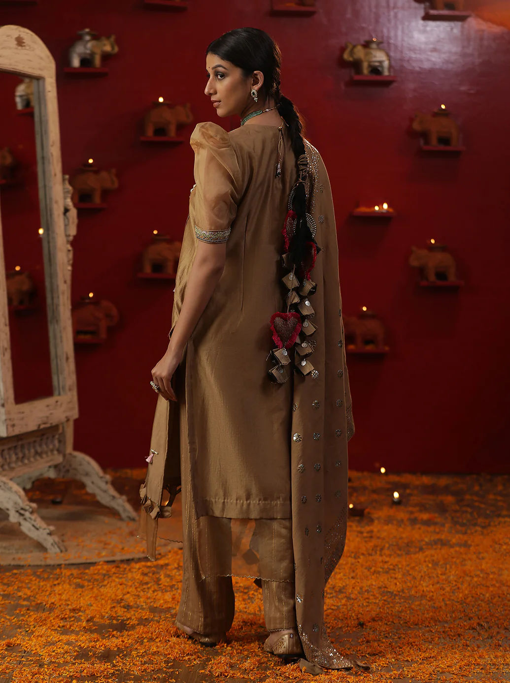 Gold Bell Handpainted Suit set - Image 6
