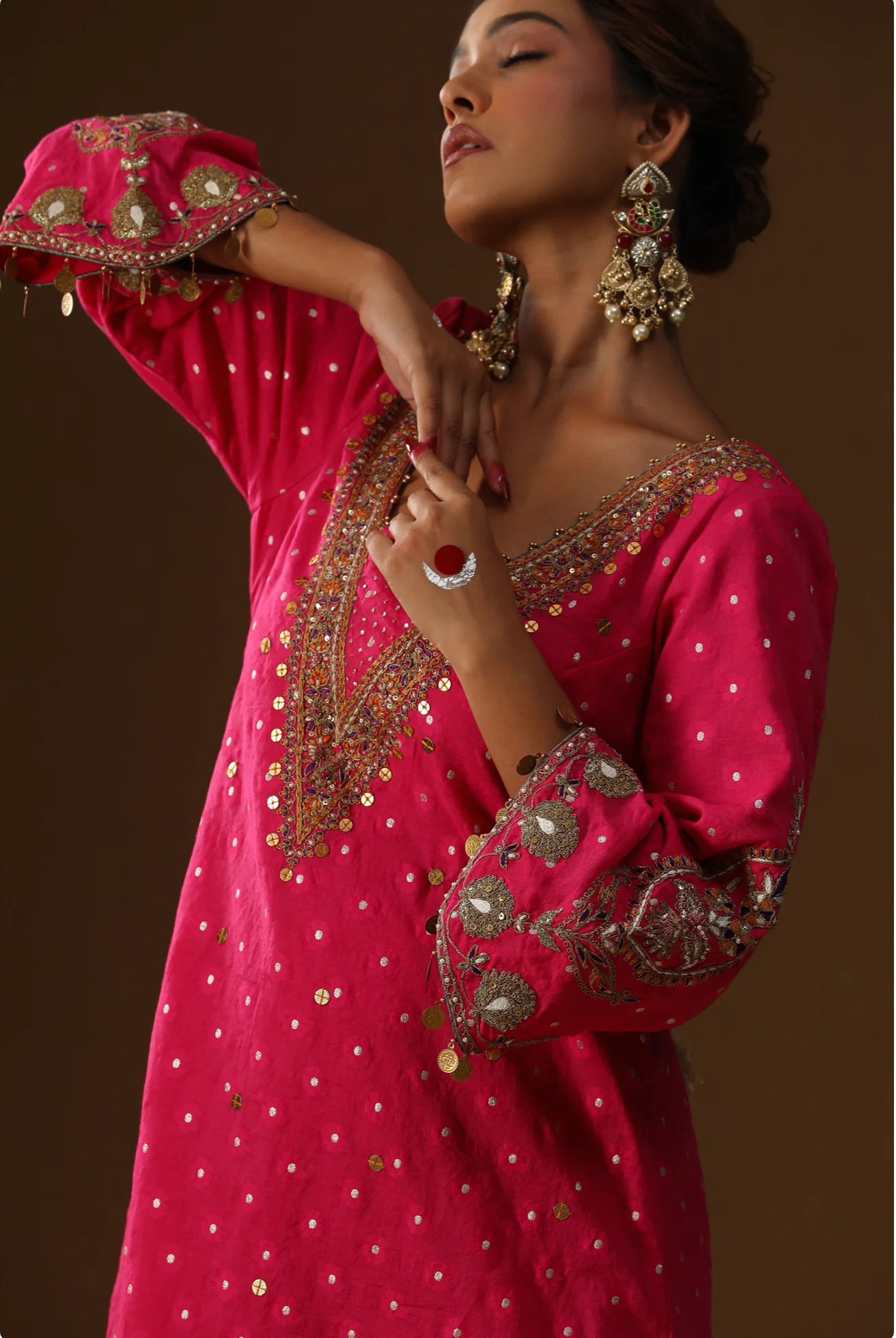 Gulabi noor embroidered suit set - Image 2