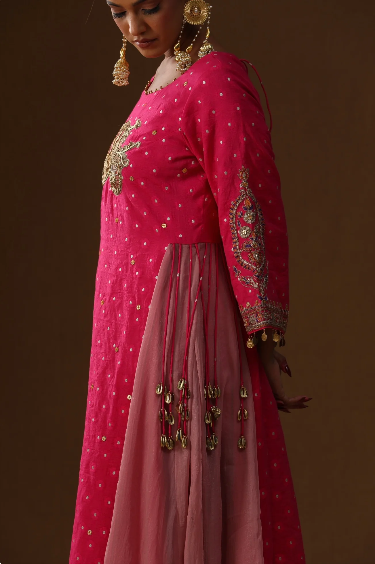 Gulabi sindoor saaj suit set - Image 3