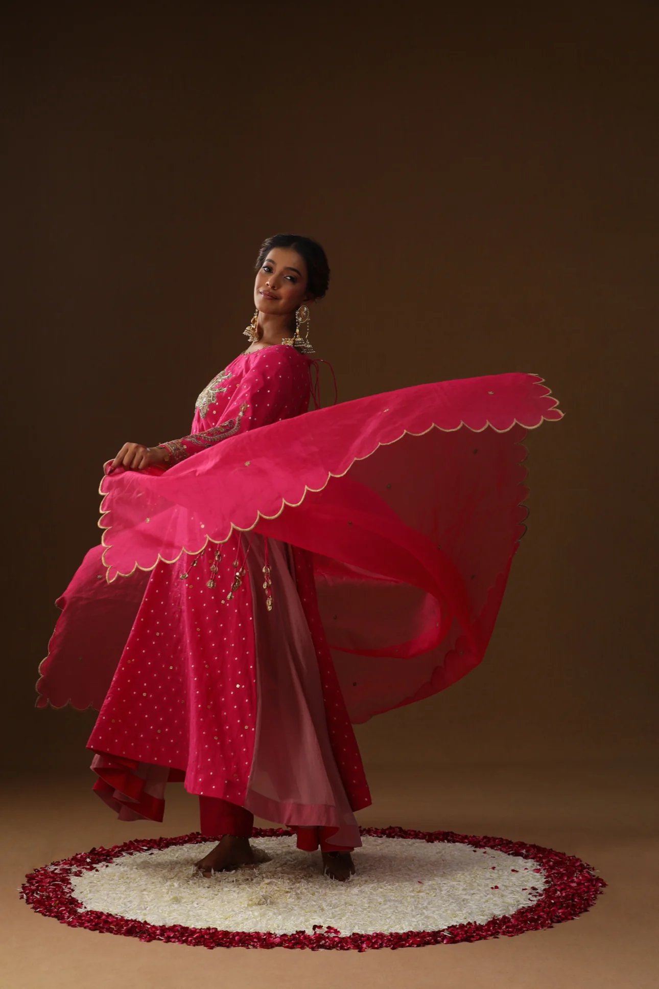 Gulabi sindoor saaj suit set - Image 4