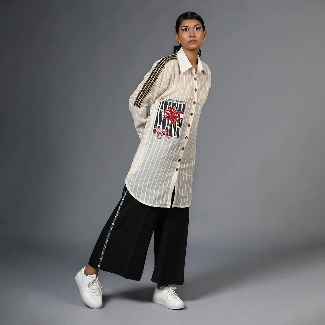 Heritage Detail Shirt Tunic - Image 3