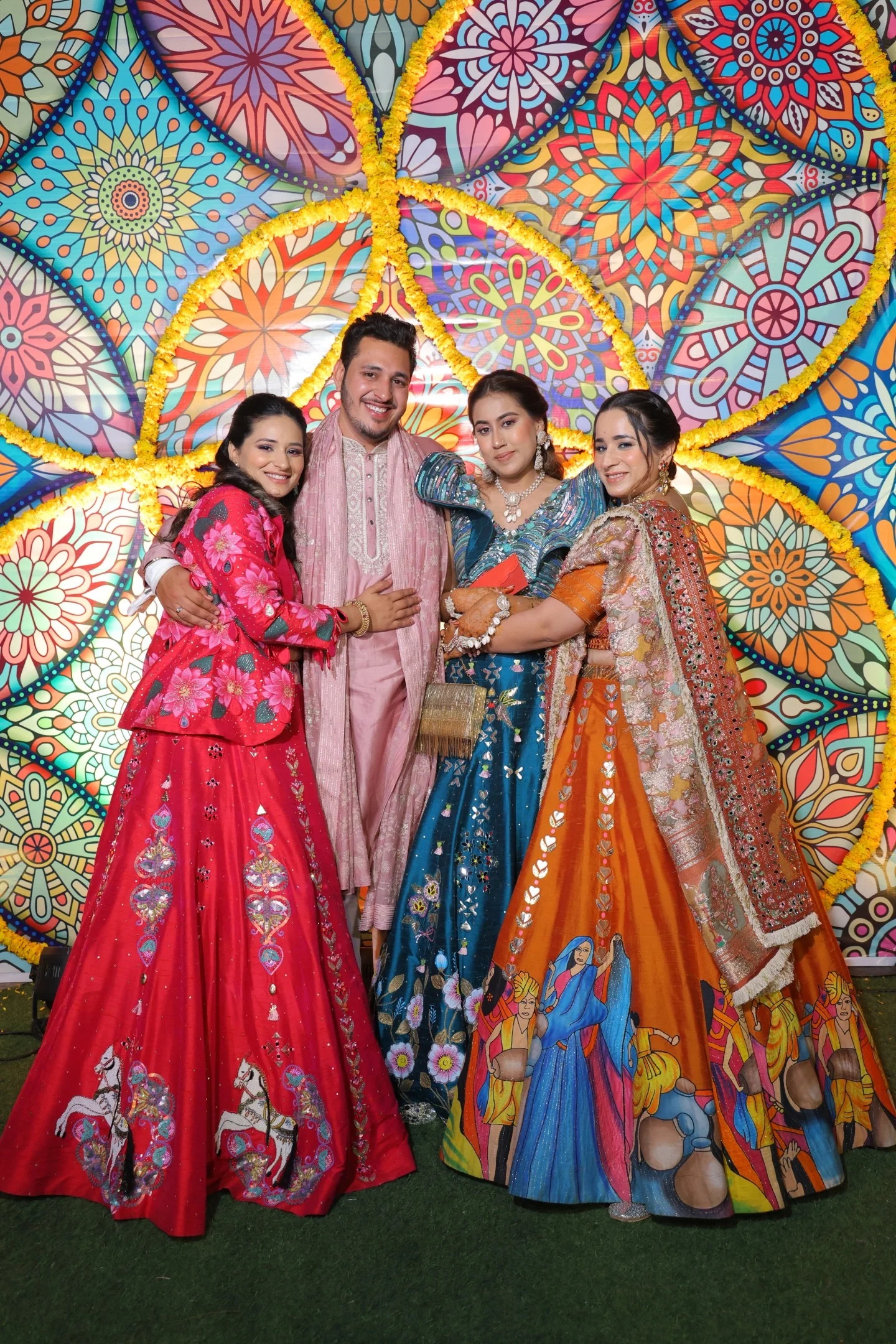 Hot Pink Ashwemegha Lehnga Set - Image 3
