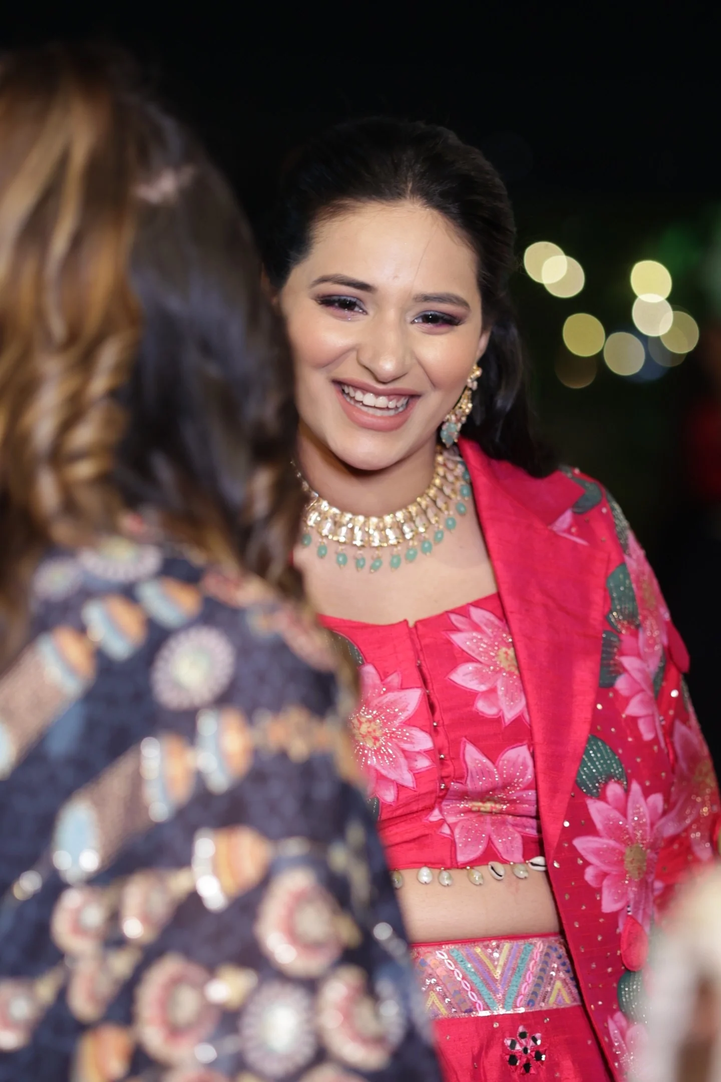 Hot Pink Ashwemegha Lehnga Set - Image 6