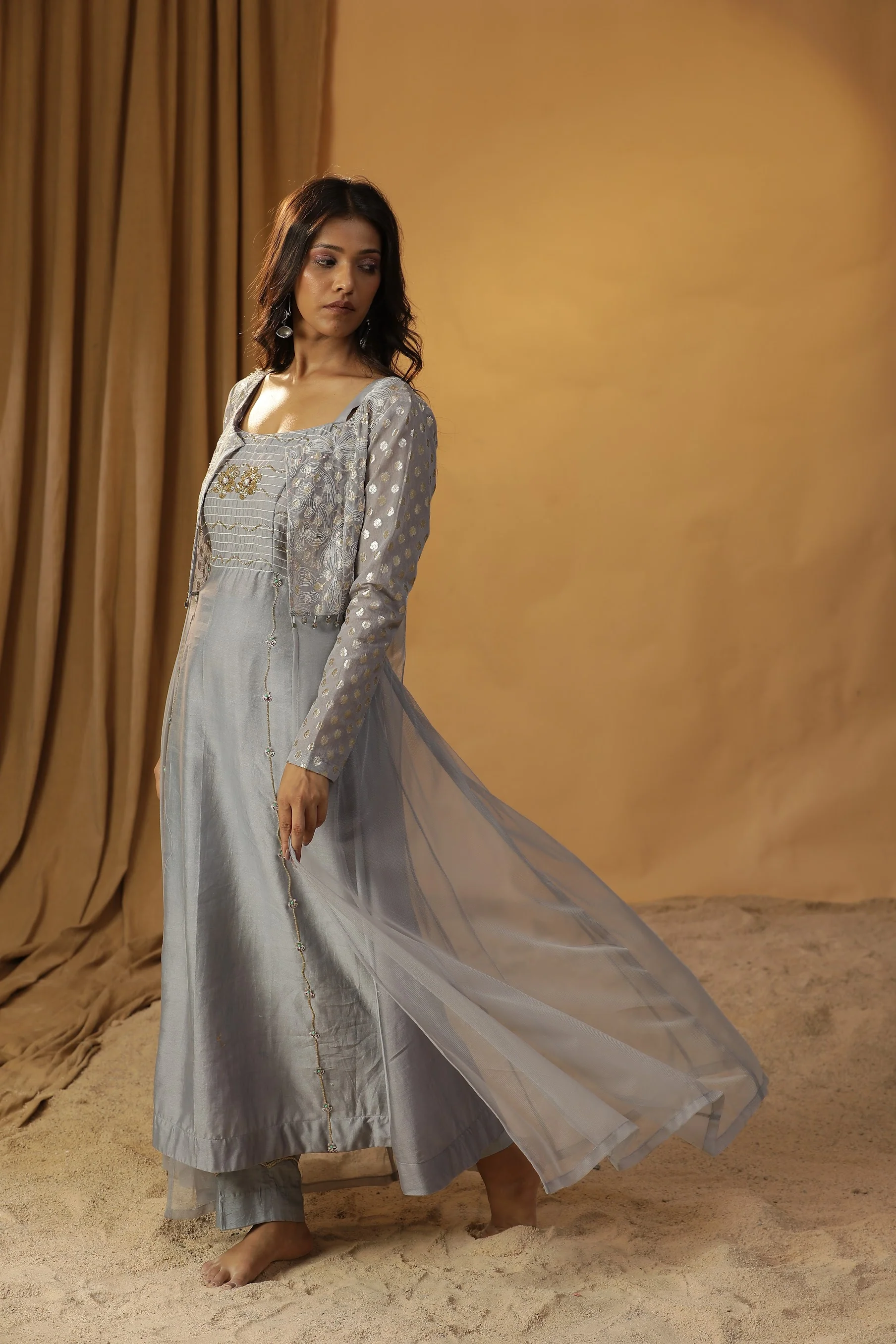 Ice blue jacket dress - Image 2
