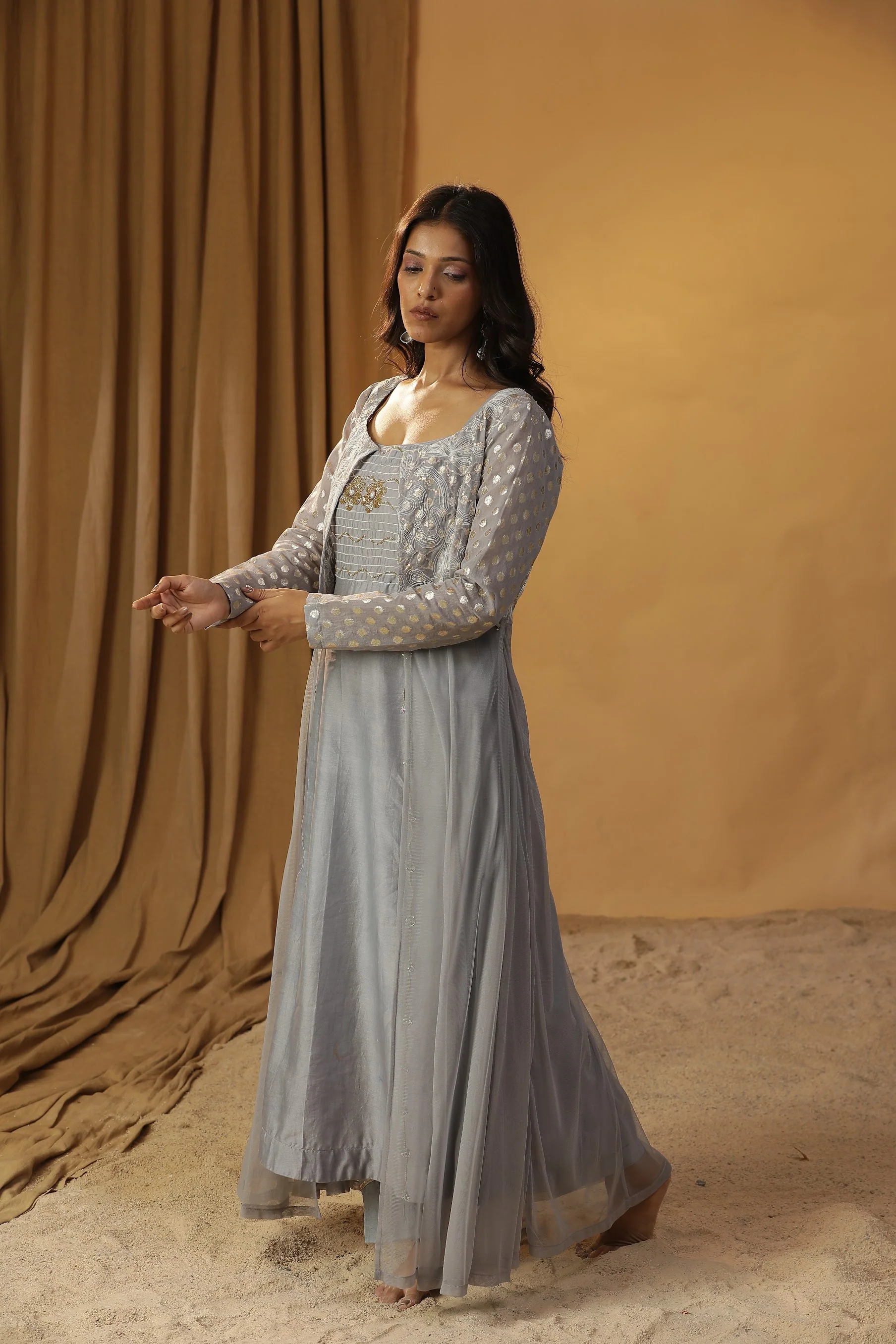 Ice blue jacket dress - Image 3
