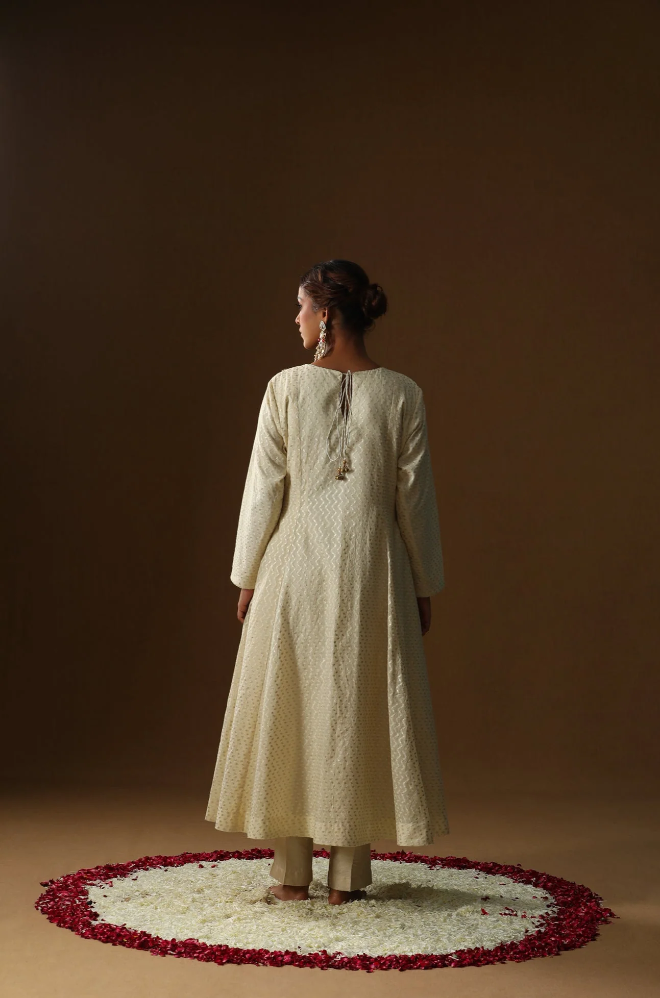Ivory kastoori self suit set - Image 4