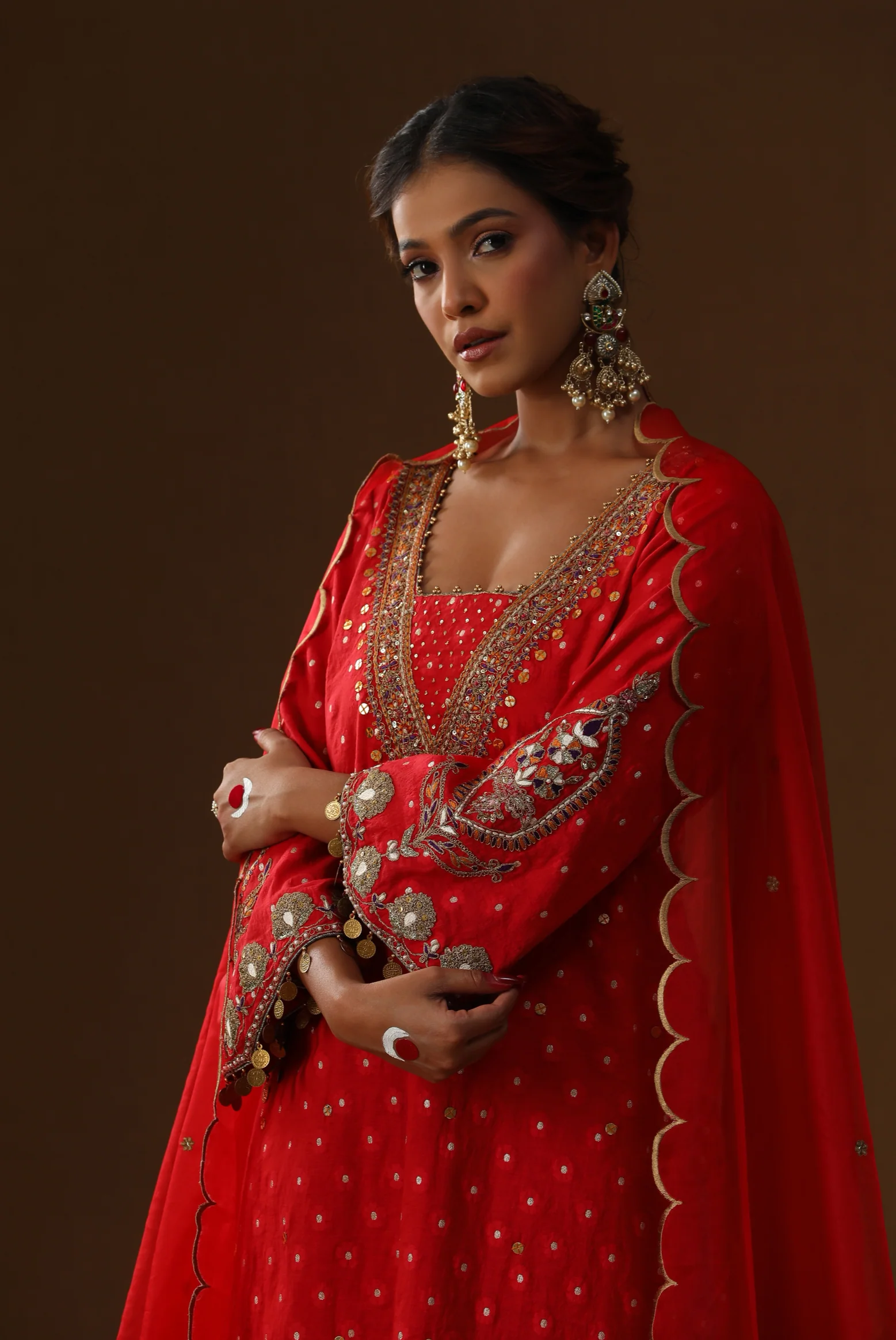 Laal rooh embroidered suit set - Image 3