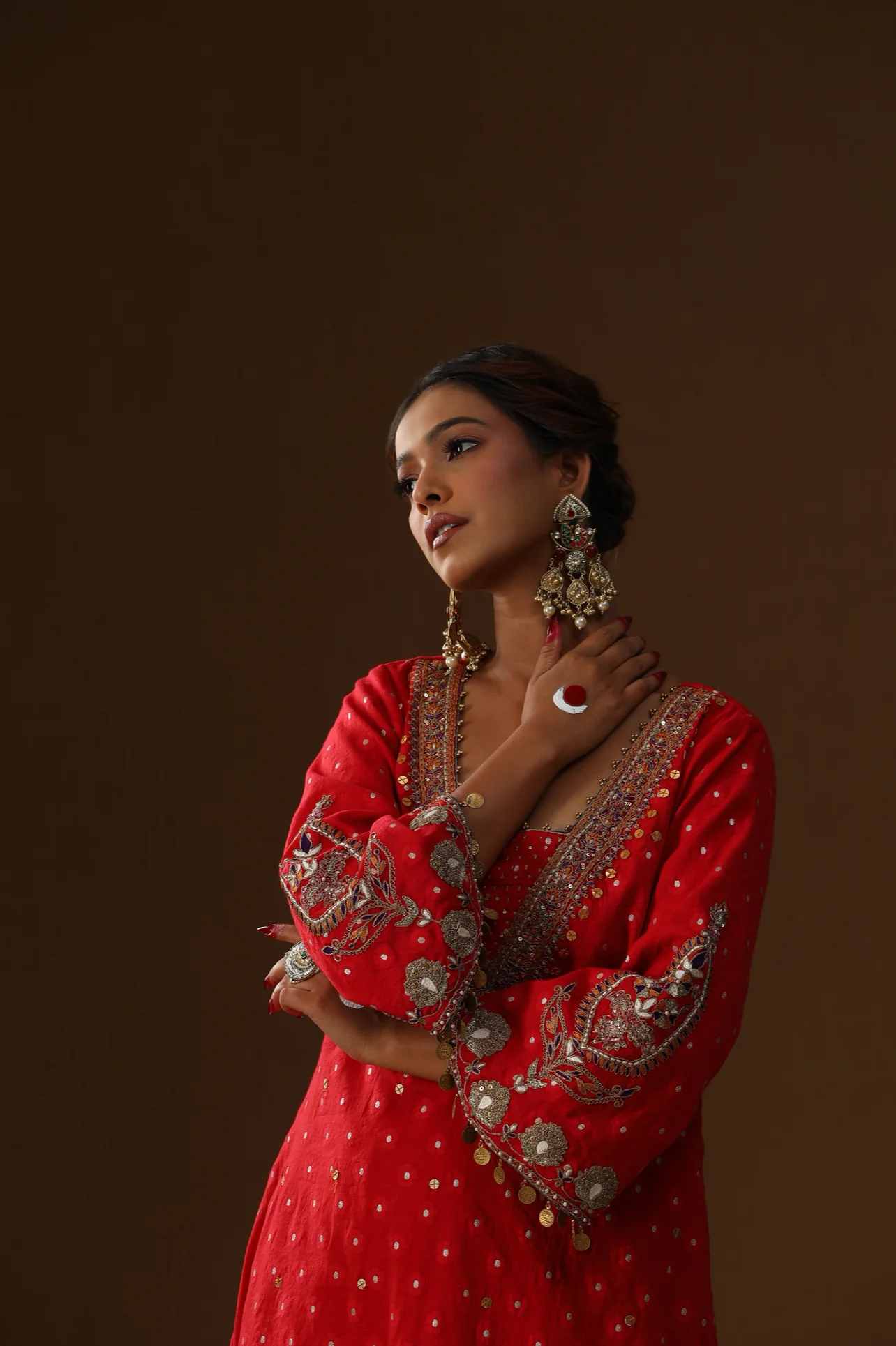 Laal rooh embroidered suit set - Image 5