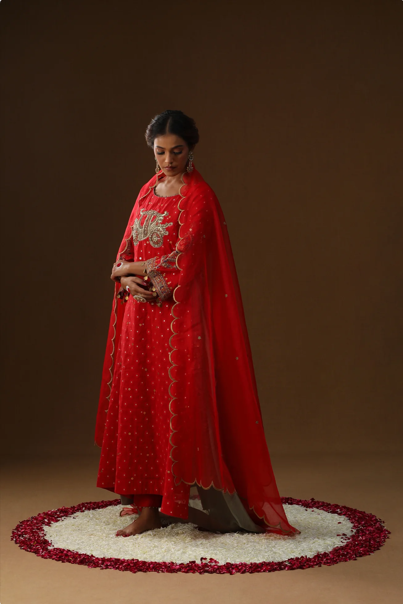 Laal sindoor saaj suit set