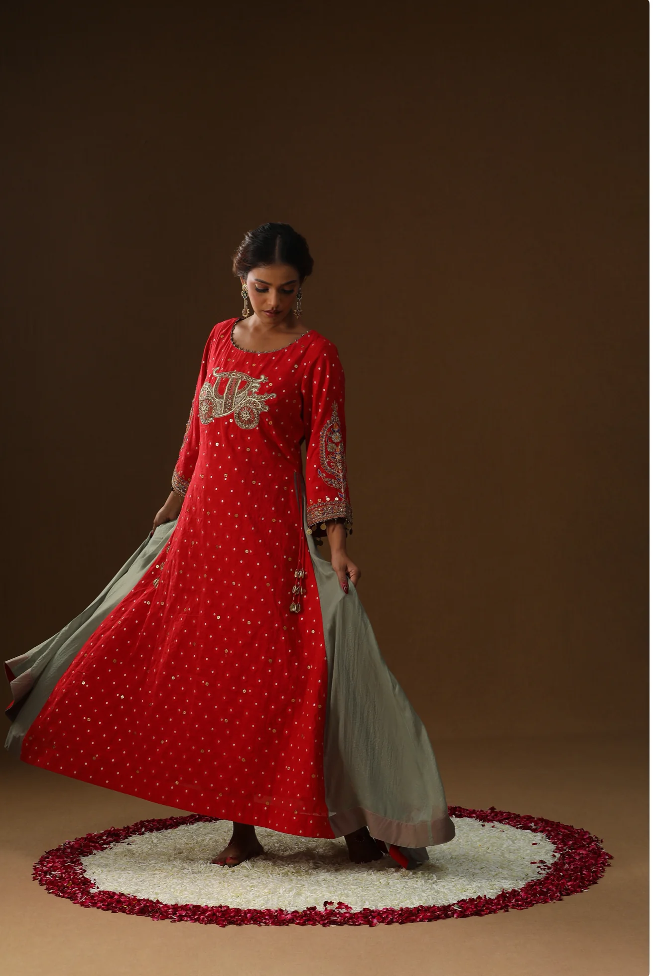 Laal sindoor saaj suit set - Image 2