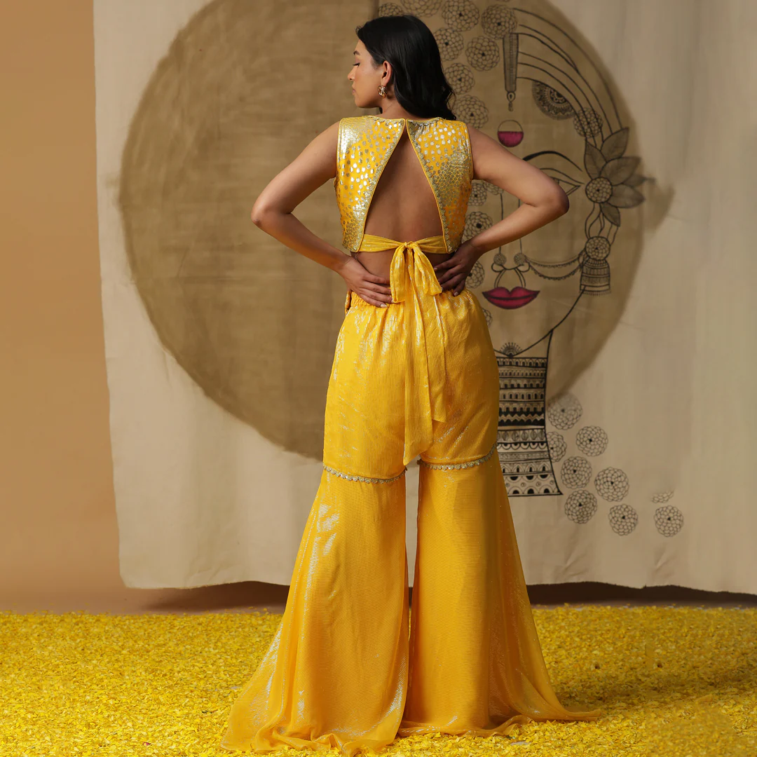 Lemon yellow cape set - Image 4