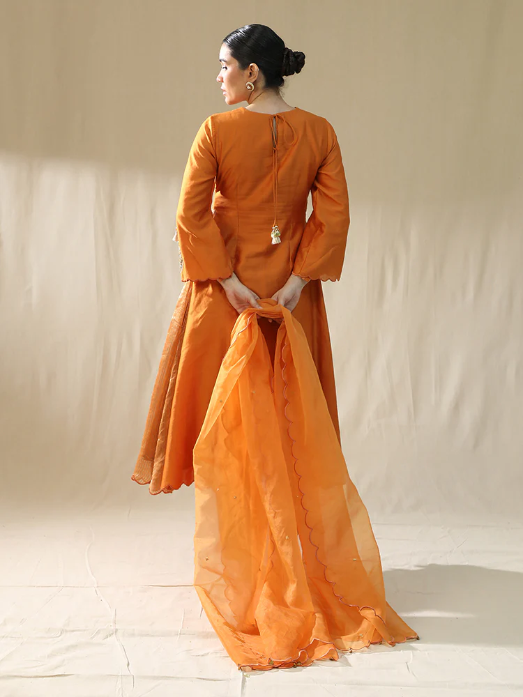 Orange A line suit set - Image 4