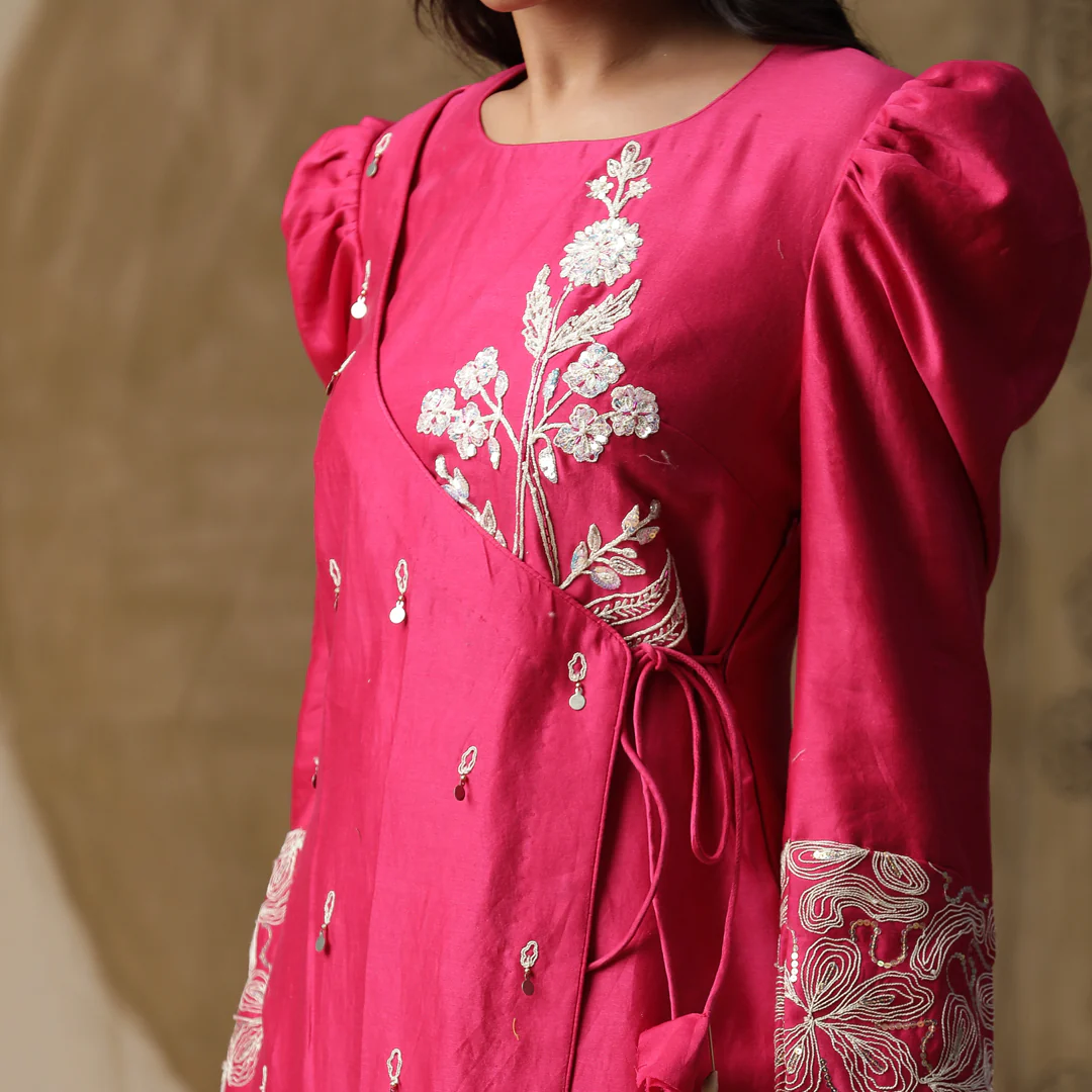 Pink Angrakha Set - Image 3