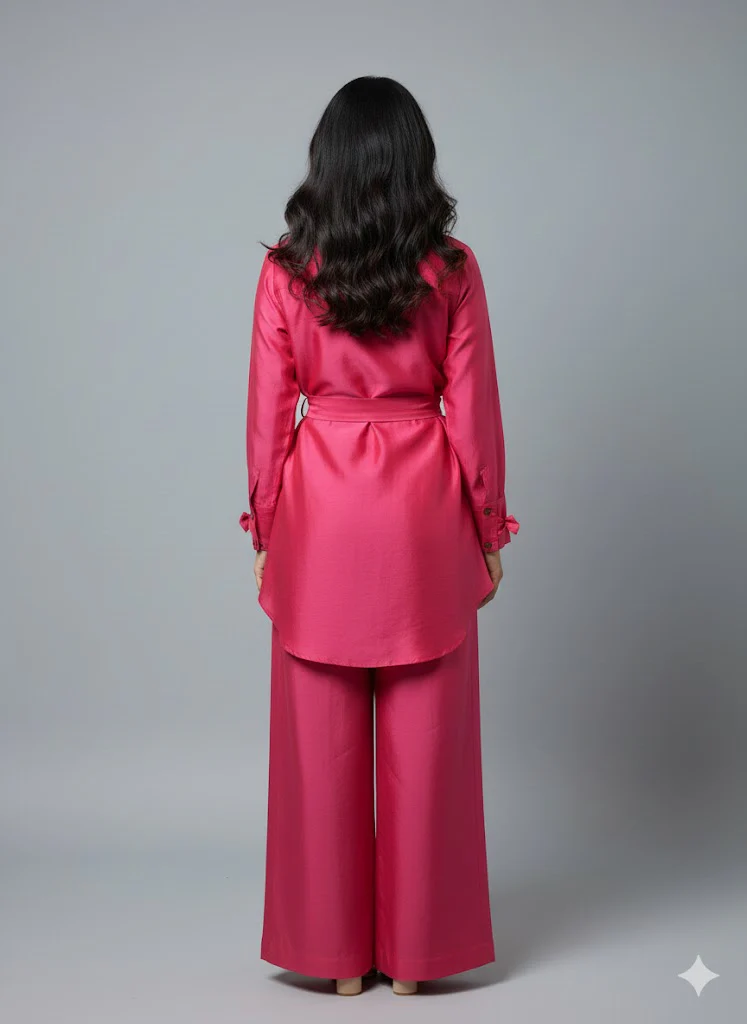 Pink chaar baar handpainted shirt - Image 3