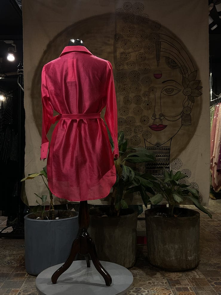 Pink chaar baar handpainted shirt - Image 4
