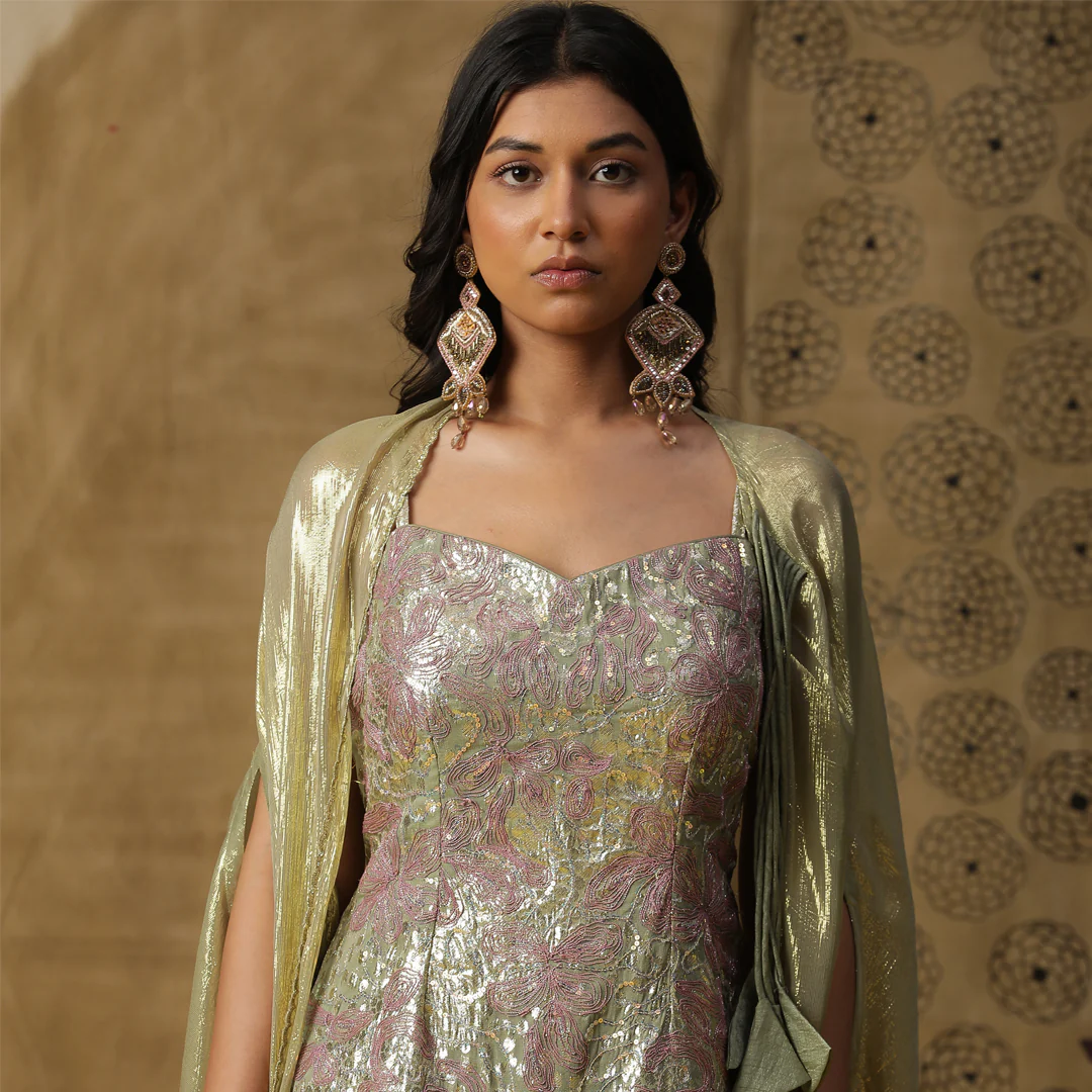 Pista green palazzo set - Image 3
