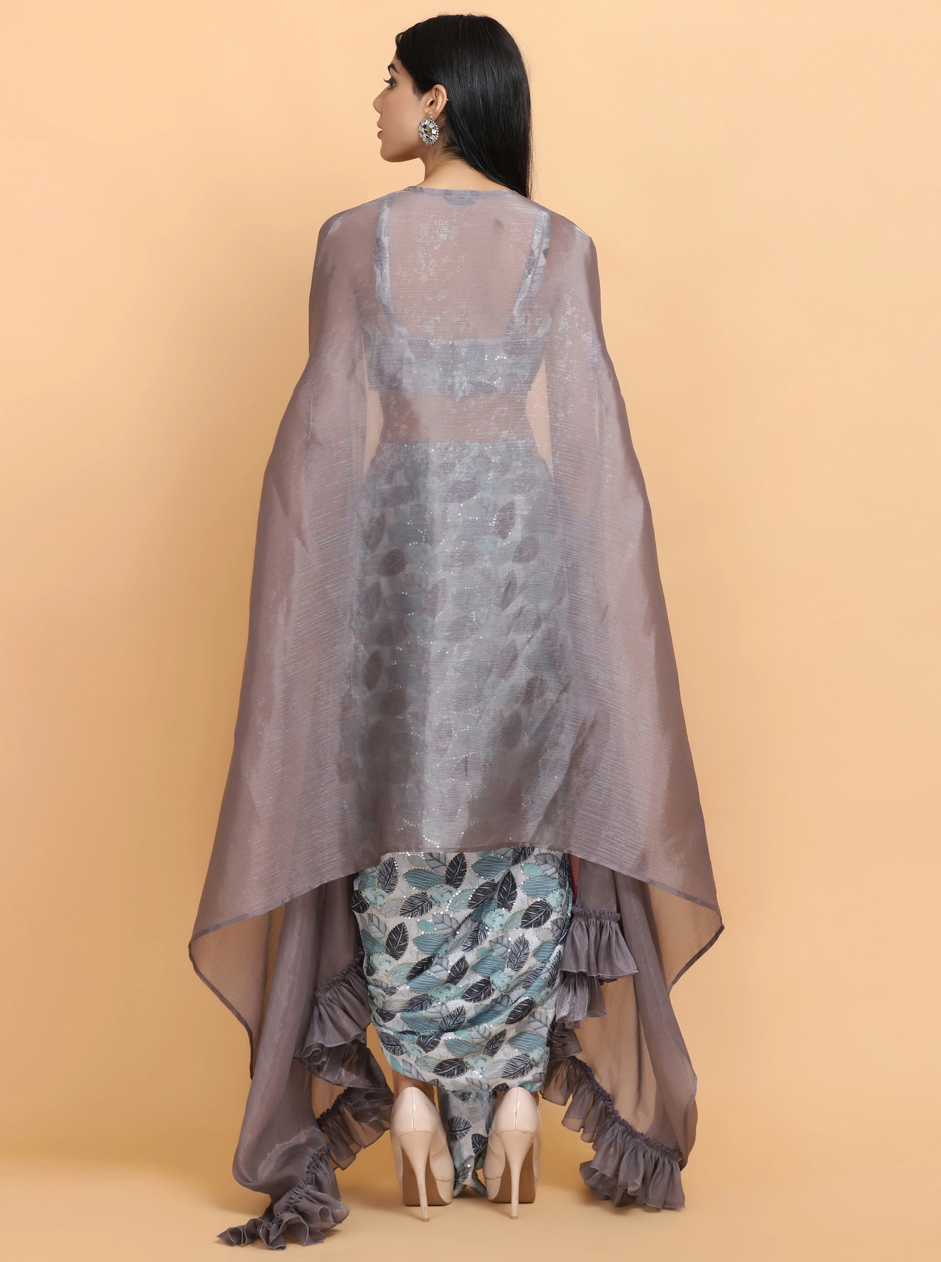 Himanshi Goel in printed cheap thrills wrap skirt set - Image 3