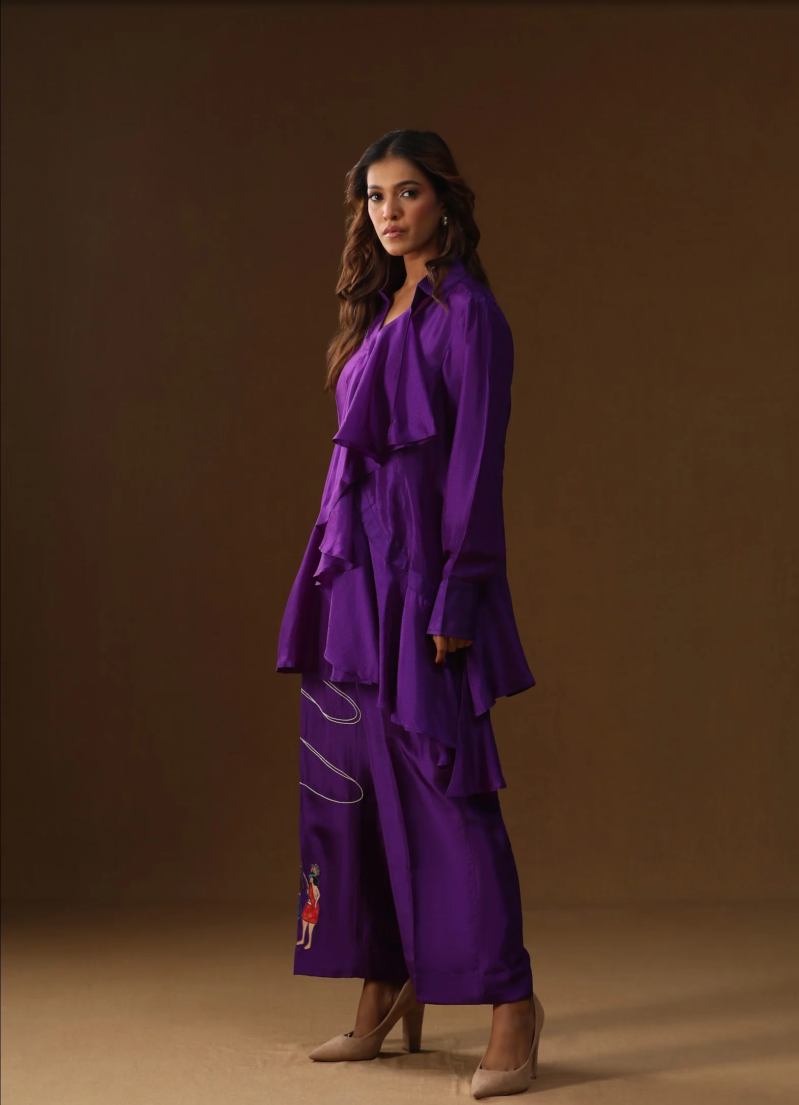 Purple handpainted coord set - Image 4
