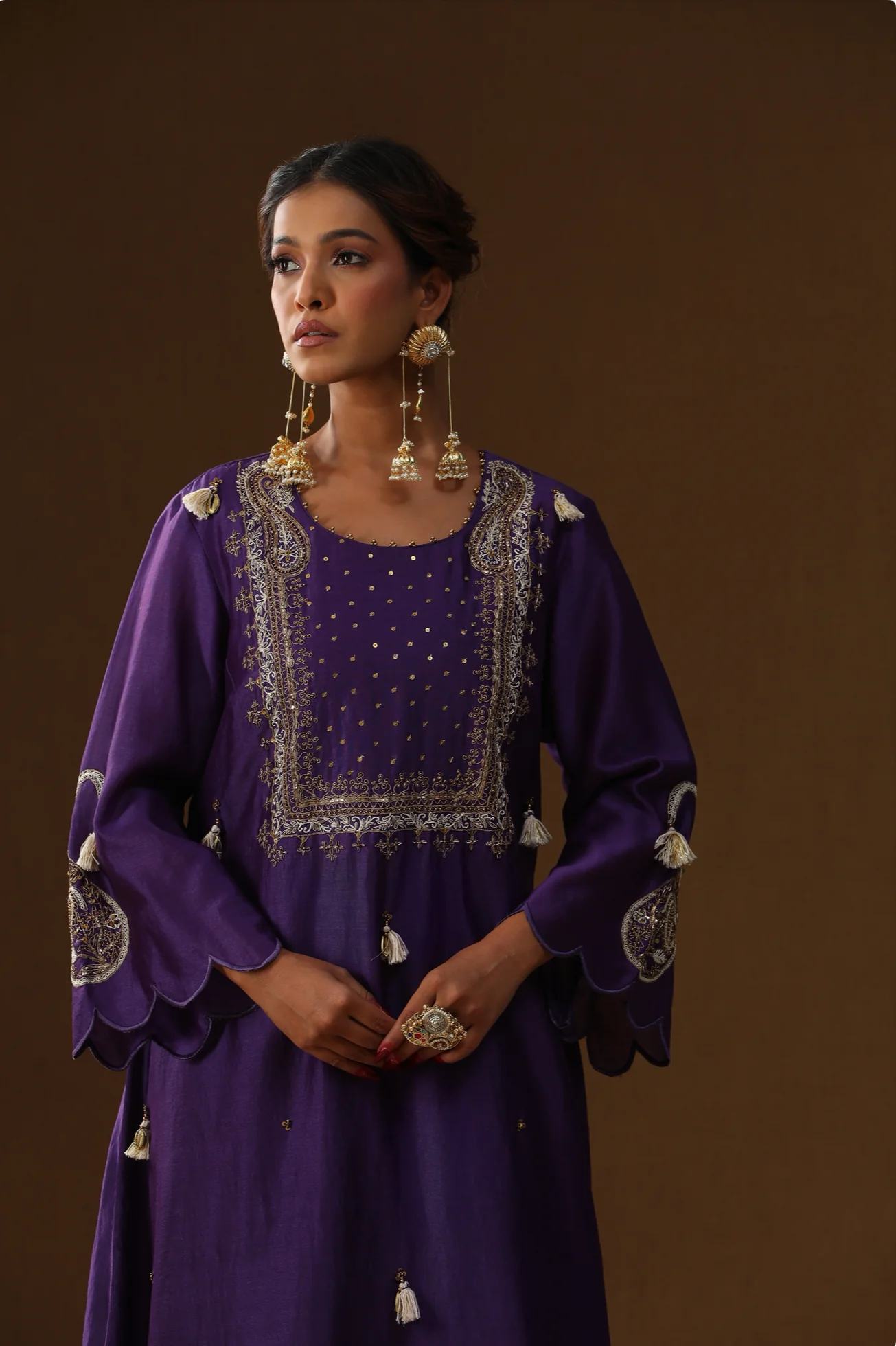 Purple square shape suit set - Image 3