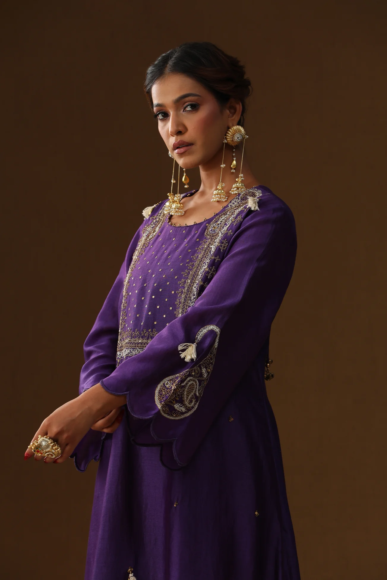 Purple square shape suit set - Image 4