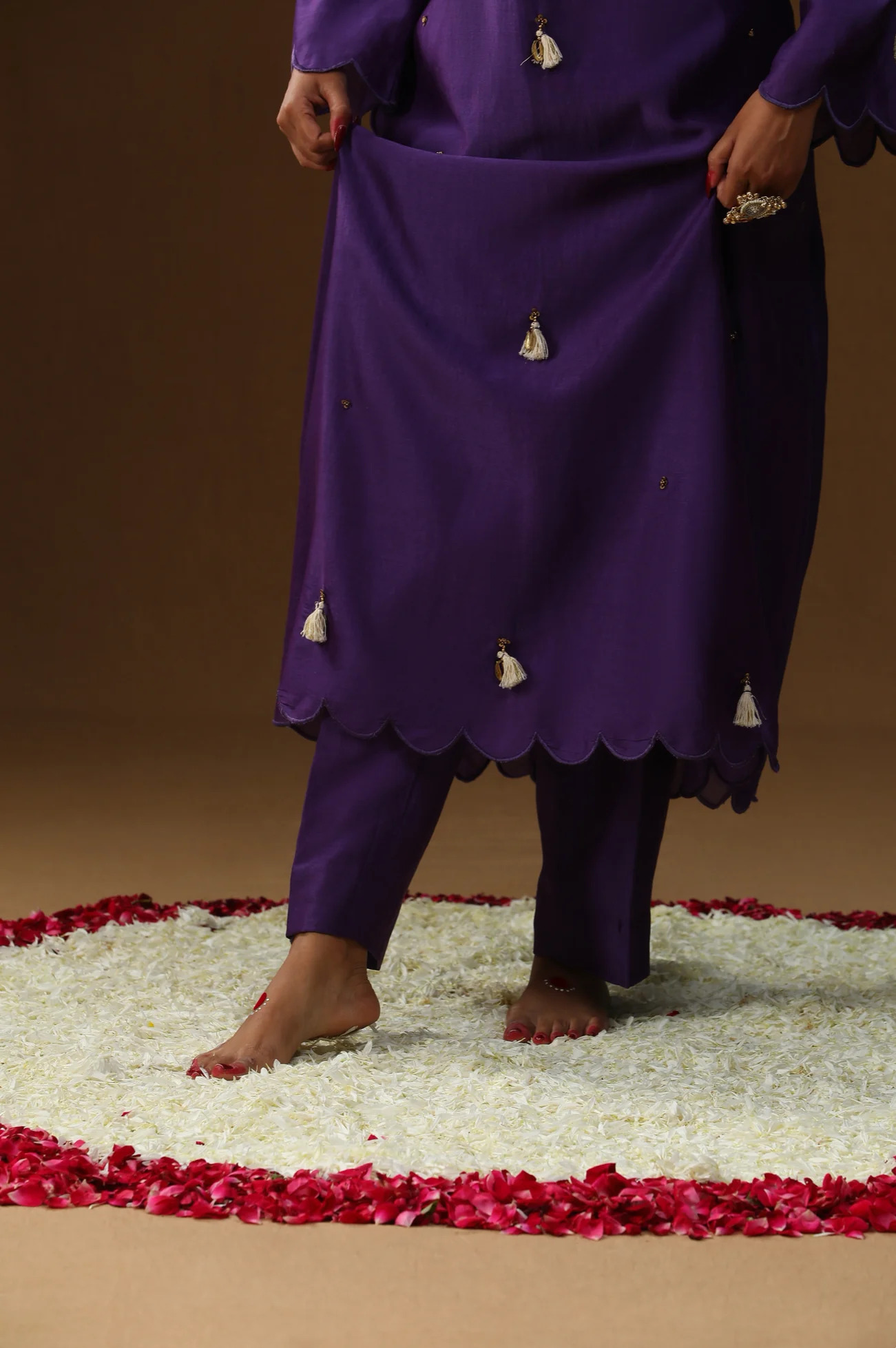 Purple square shape suit set - Image 5