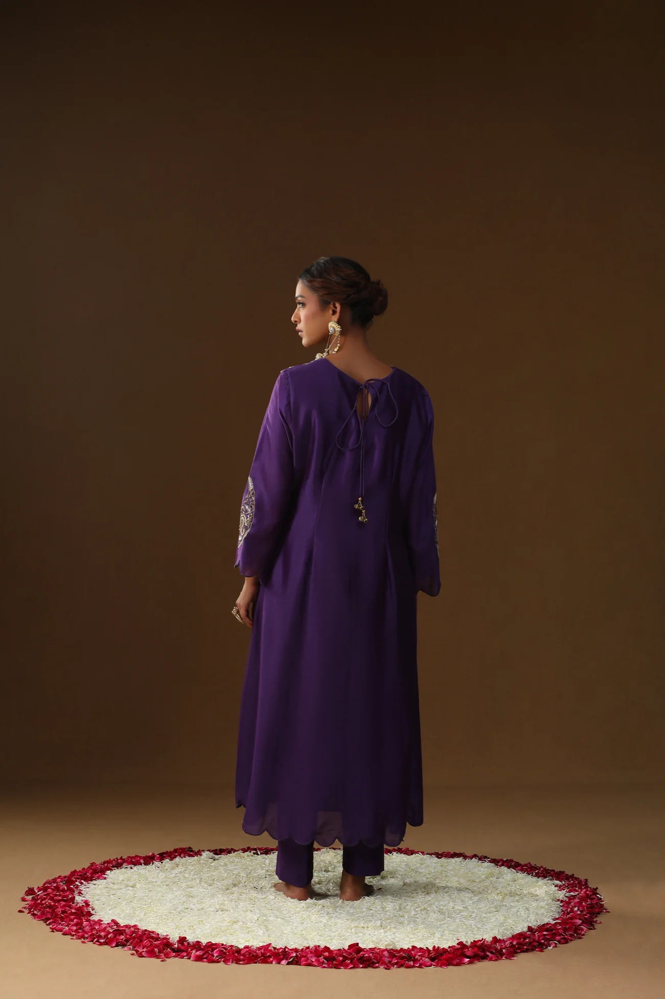 Purple square shape suit set - Image 6