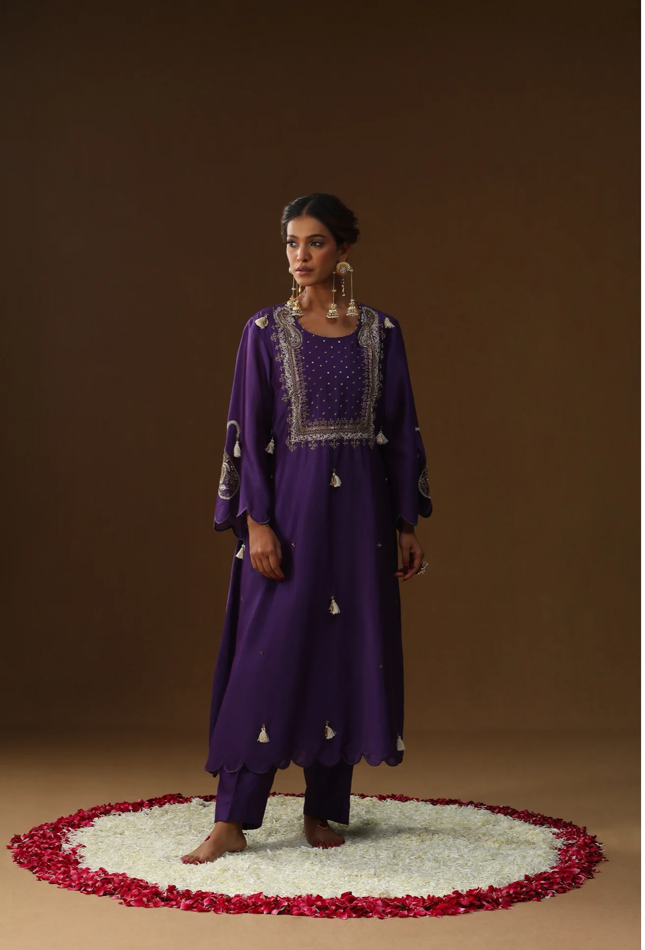 Purple square shape suit set - Image 7
