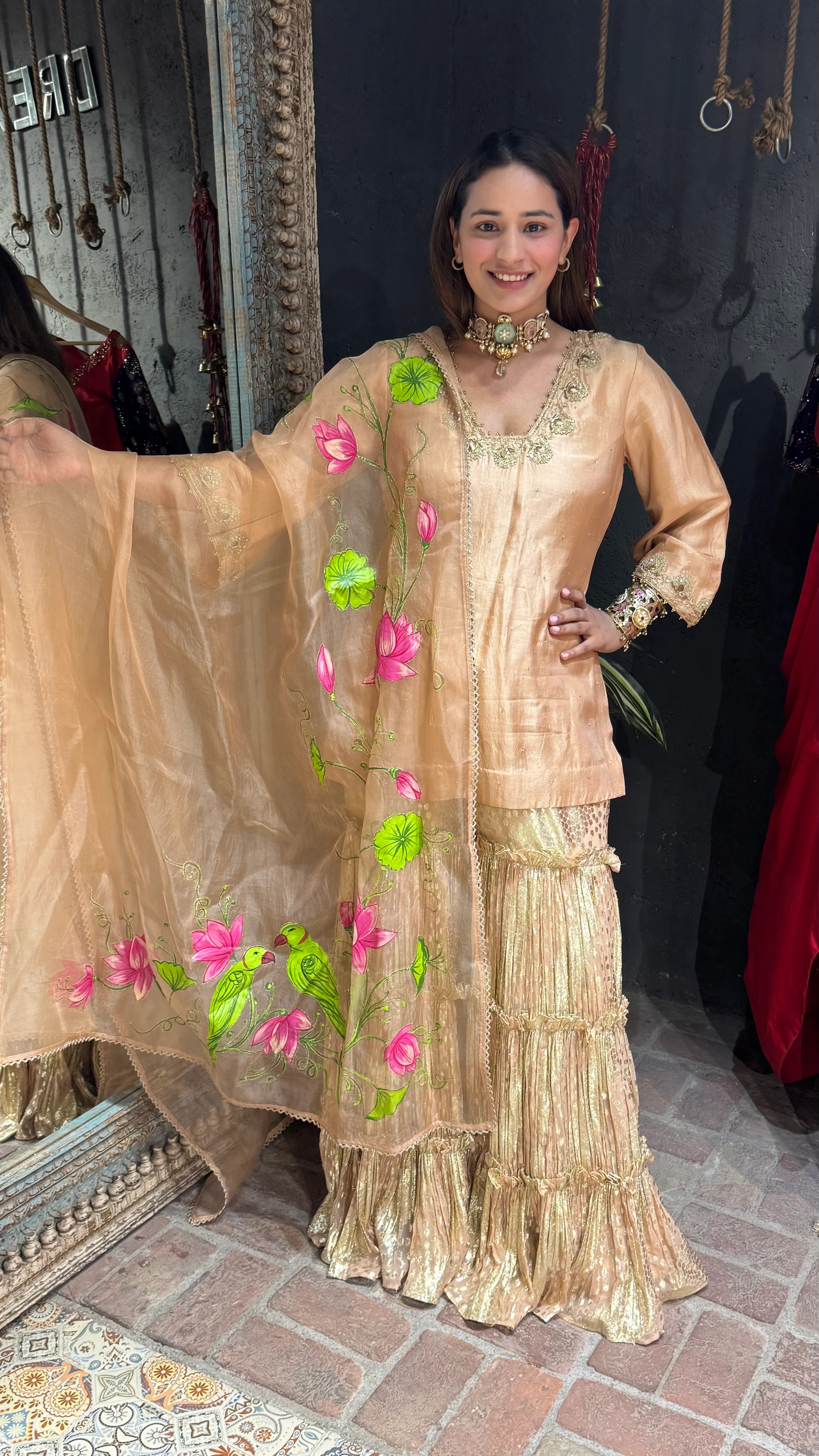 Rose gold Kamal Garara set