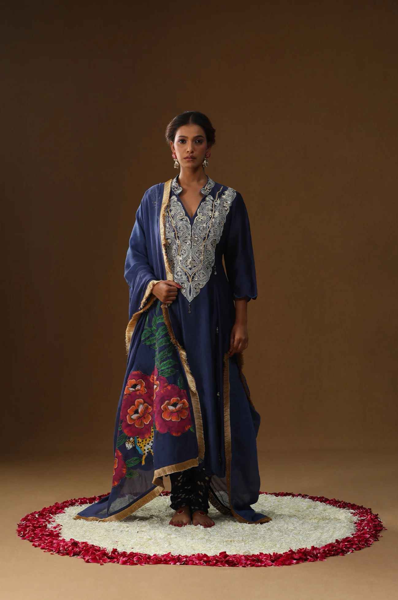 Royal blue shringaar ras suit set