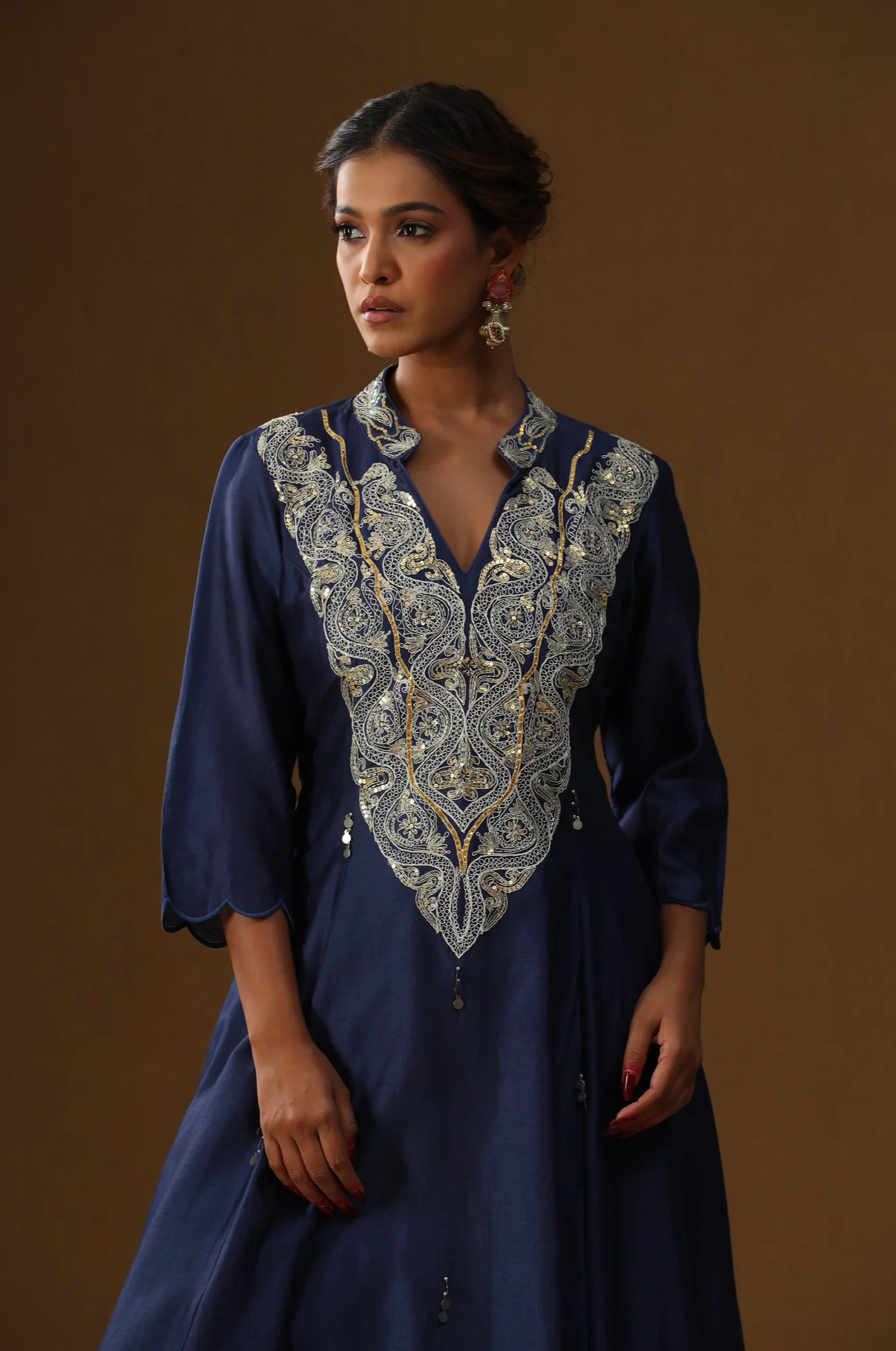 Royal blue shringaar ras suit set - Image 2