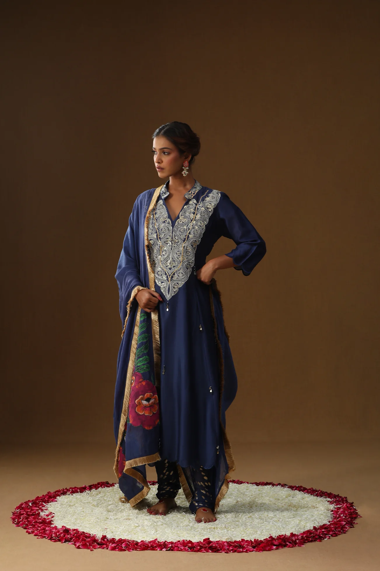 Royal blue shringaar ras suit set - Image 5