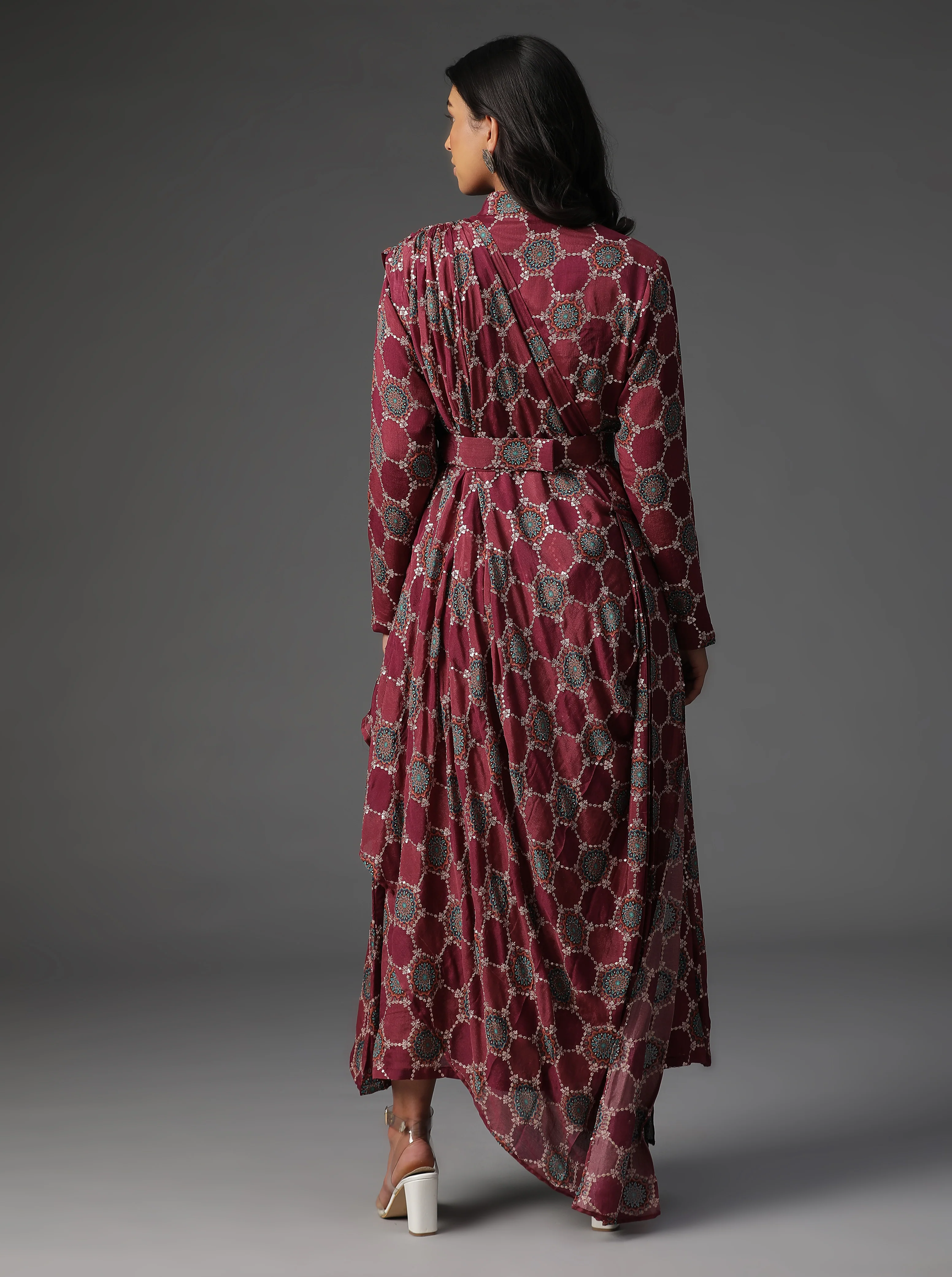 Signature Wine Cowl Drape - Image 5