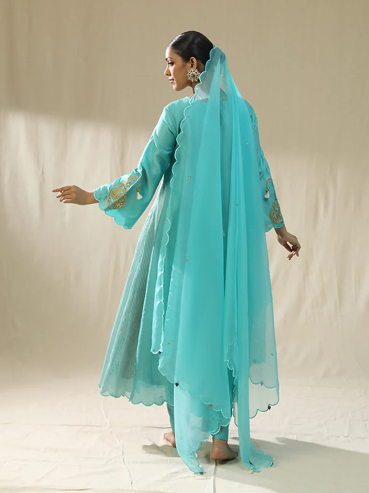 Firozi ambi A line suit set - Image 5