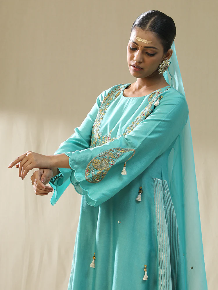 Firozi ambi A line suit set - Image 6