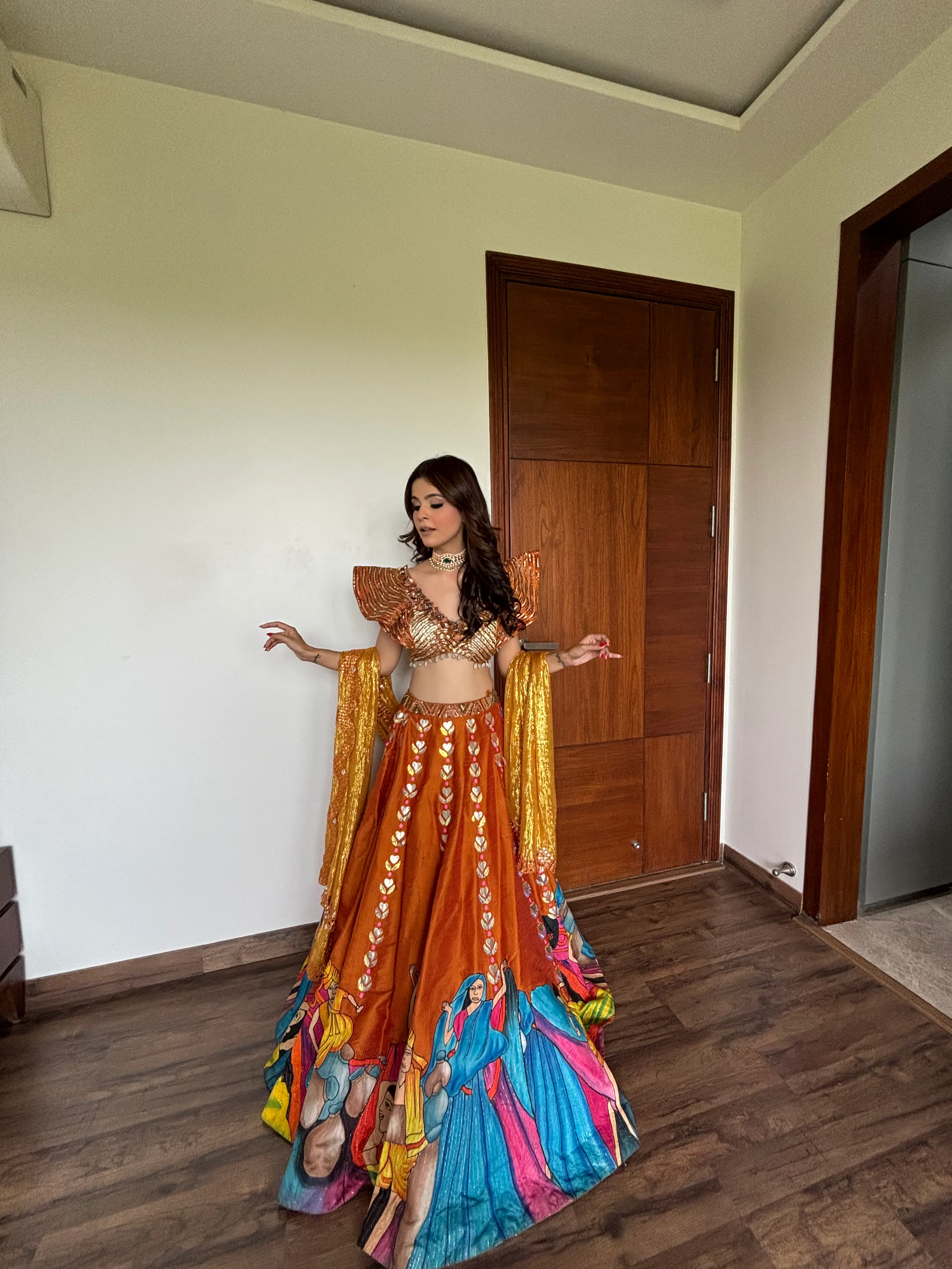 Vanshika Gaba in modern baraat lehnga - Image 4