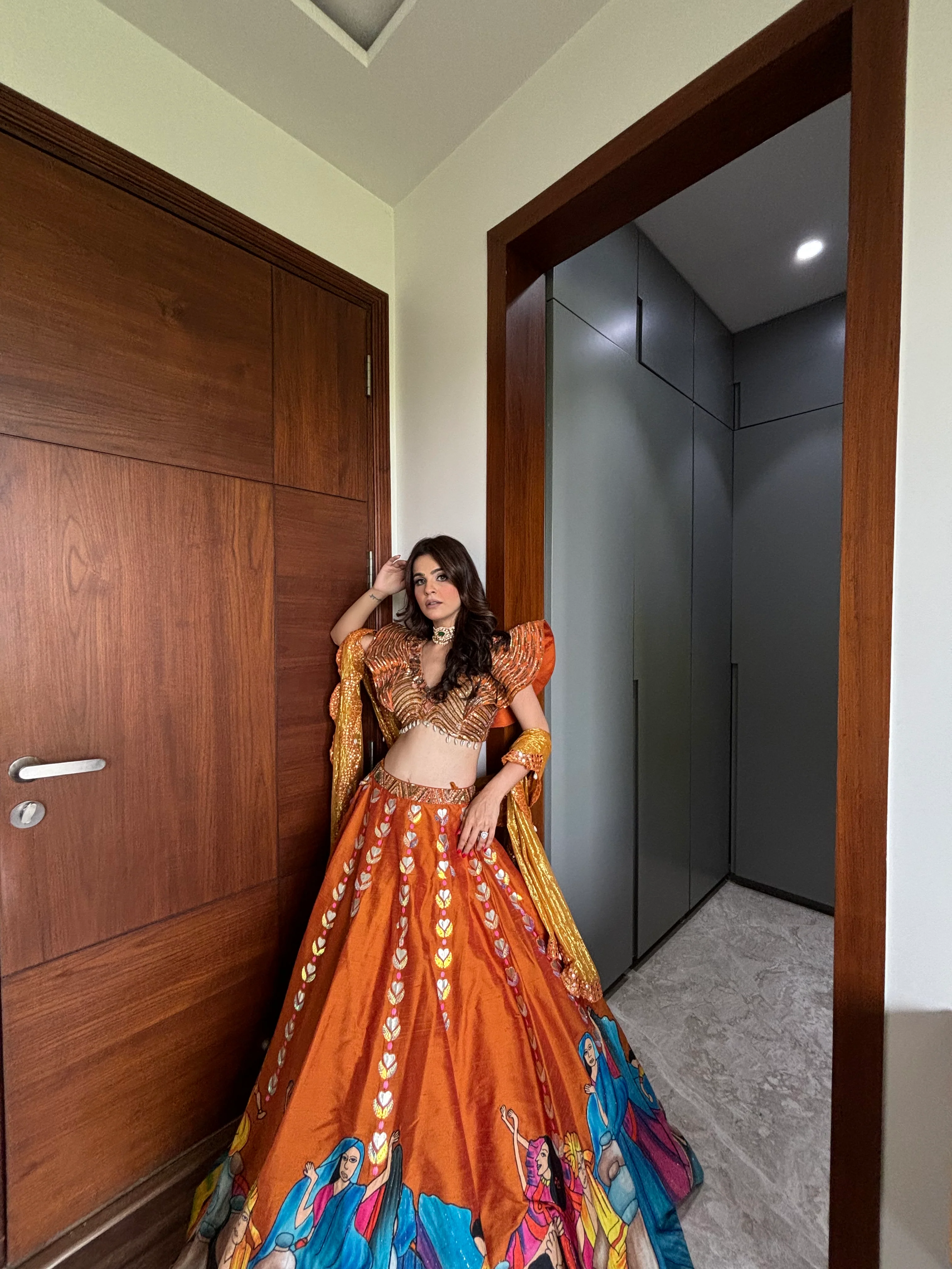 Vanshika Gaba in modern baraat lehnga - Image 6