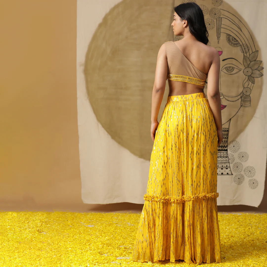 Yellow skirt set - Image 4